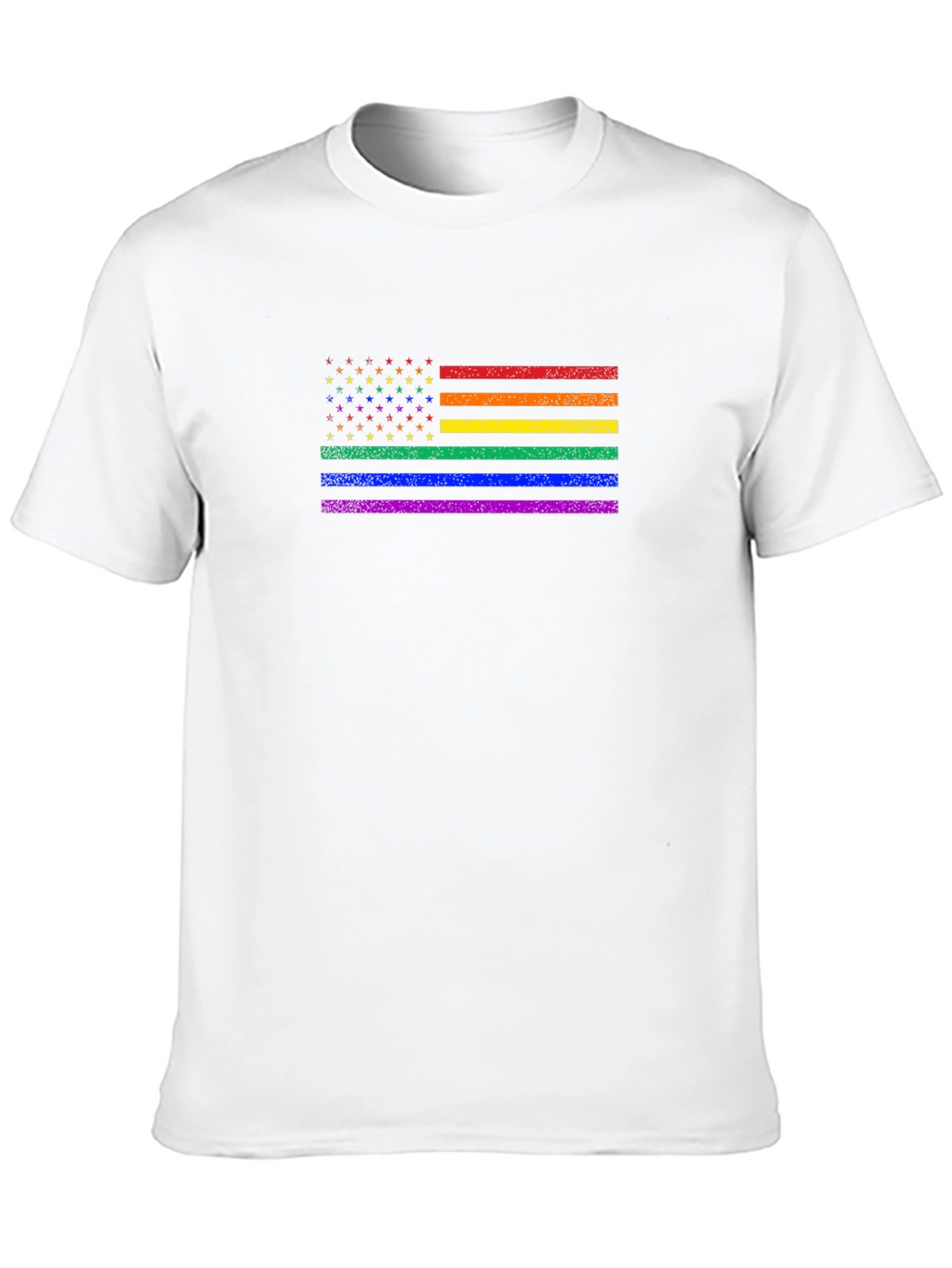 Pride Flag USA T-Shirt: Celebrate Diversity!