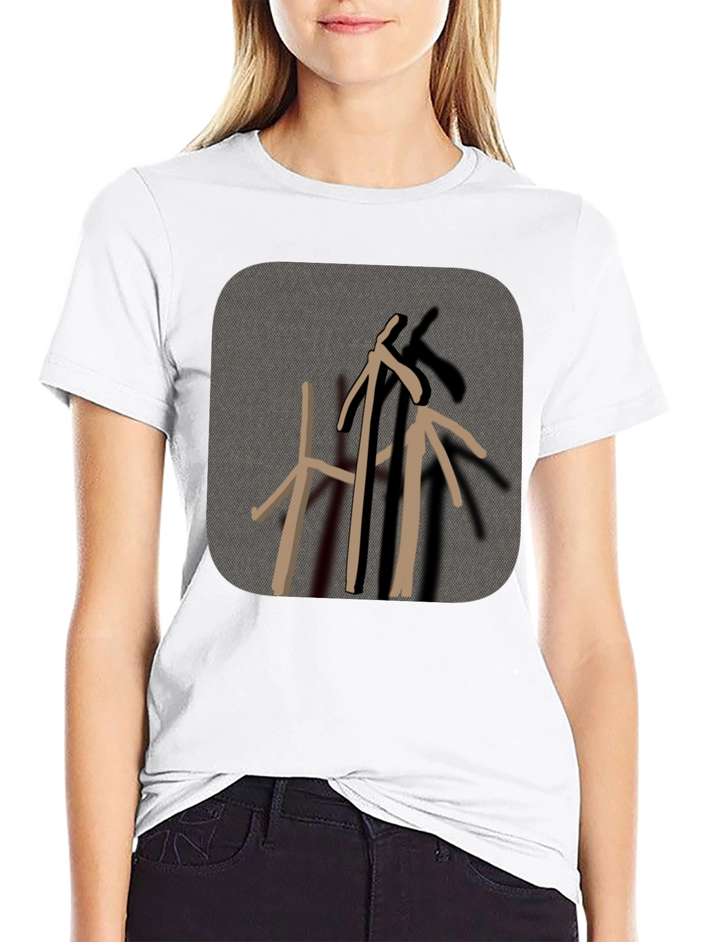Abstract Graphic Print T-Shirt - Casual Style