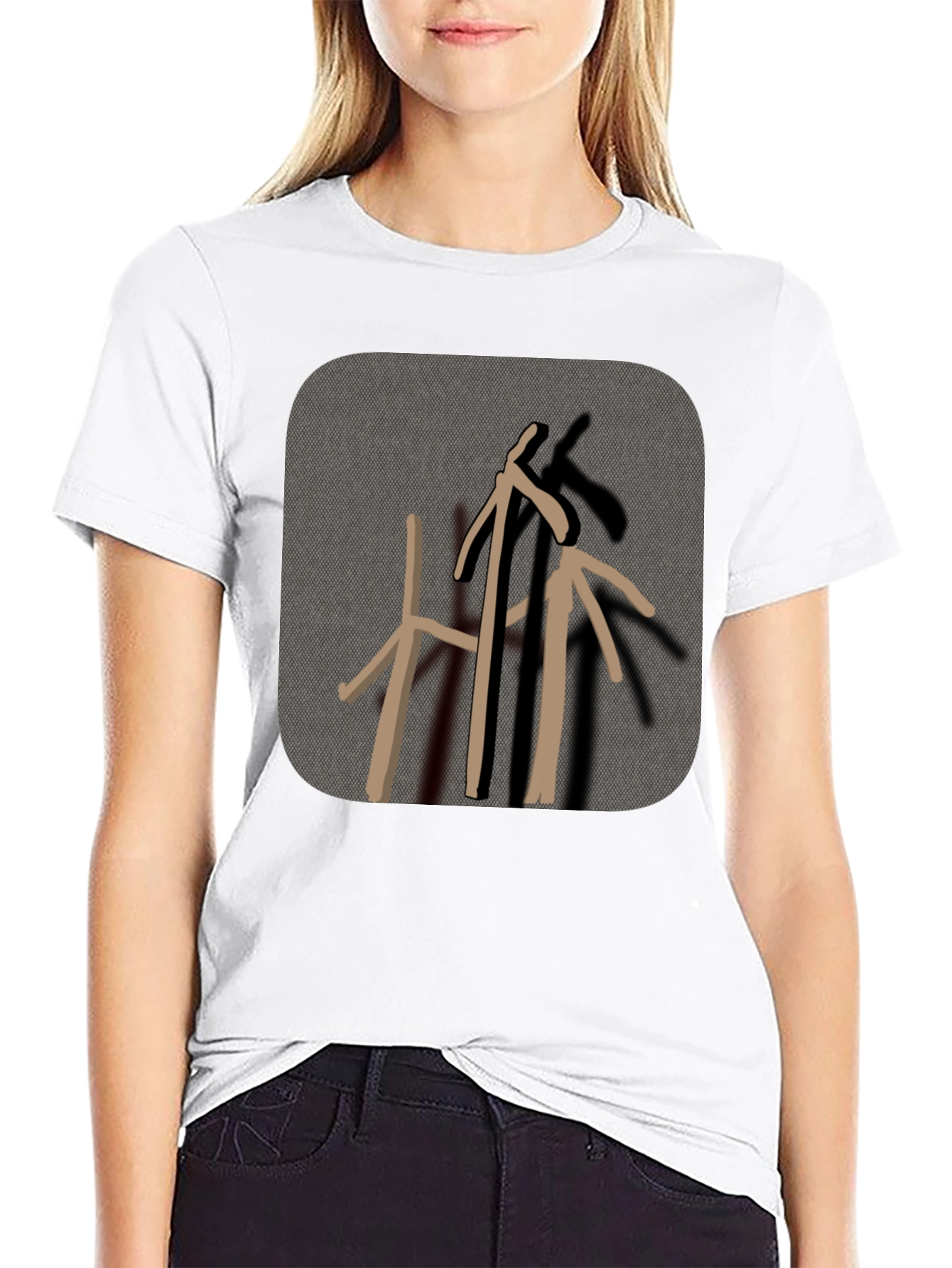 Abstract Graphic Print T-Shirt - Casual Style