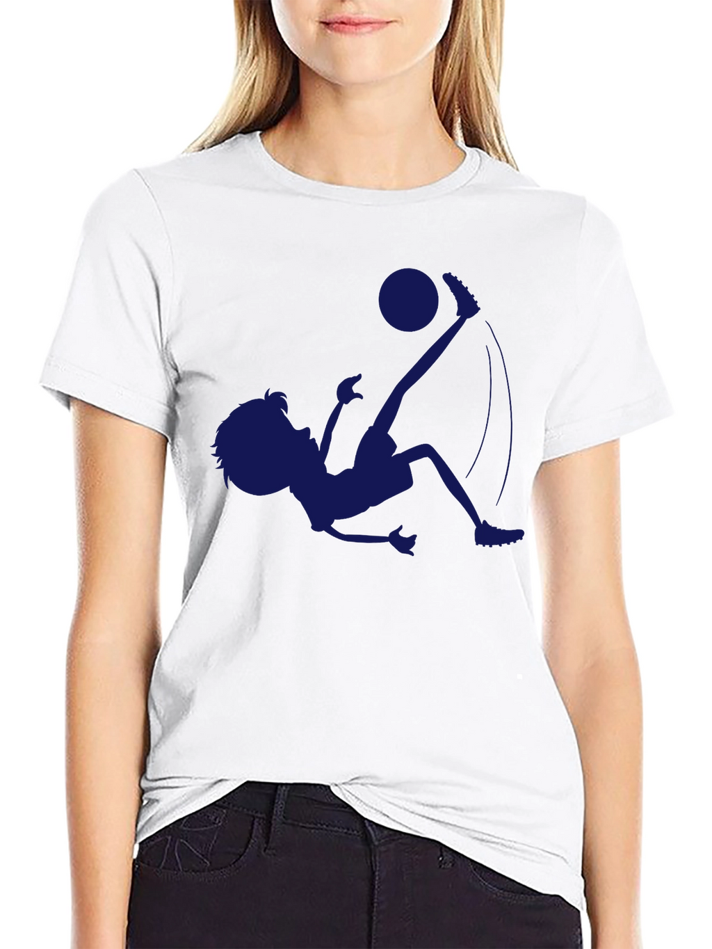 Soccer Kick Graphic Tee - Stylish Black T-Shirt