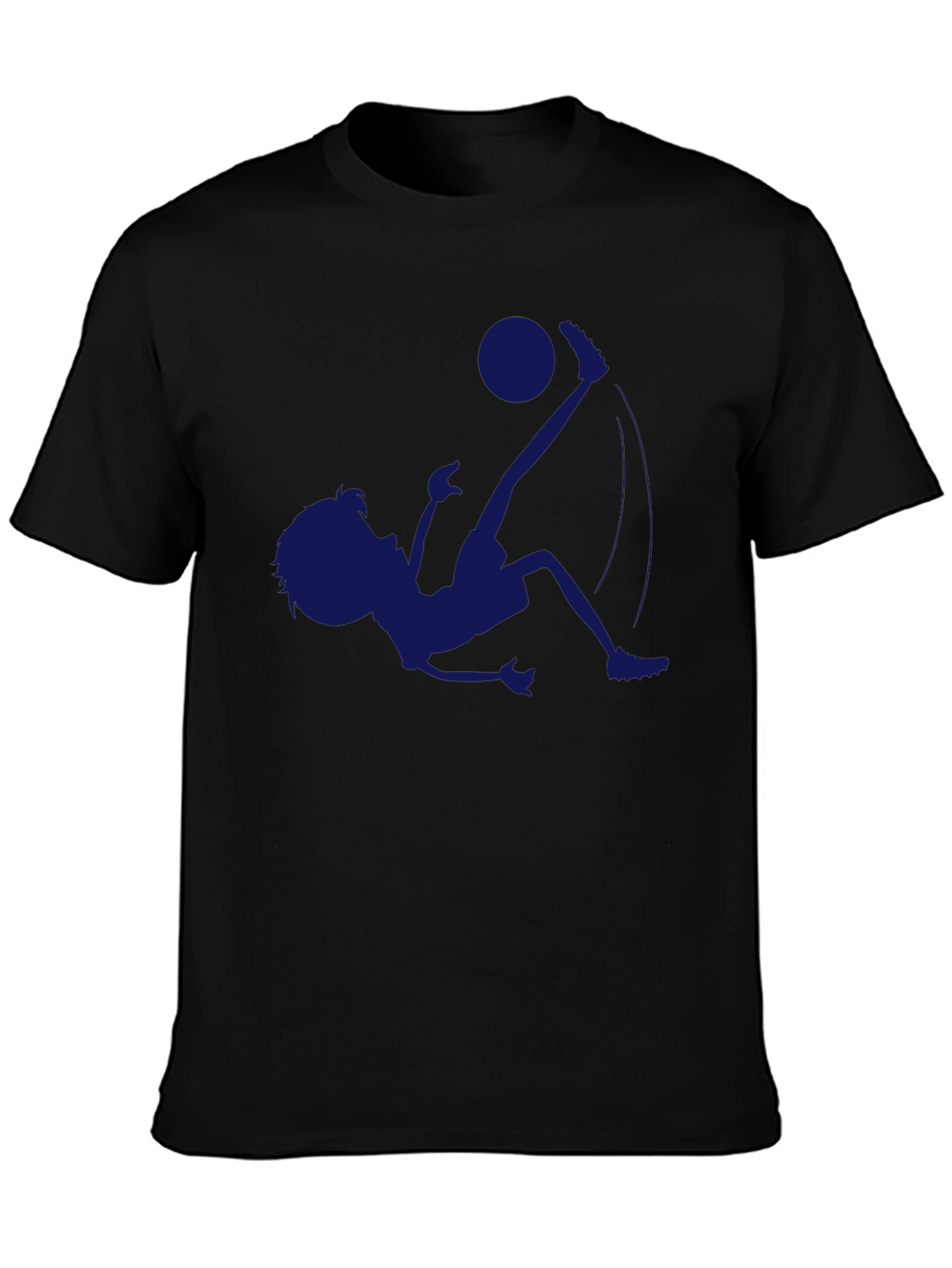 Soccer Kick Graphic Tee - Stylish Black T-Shirt