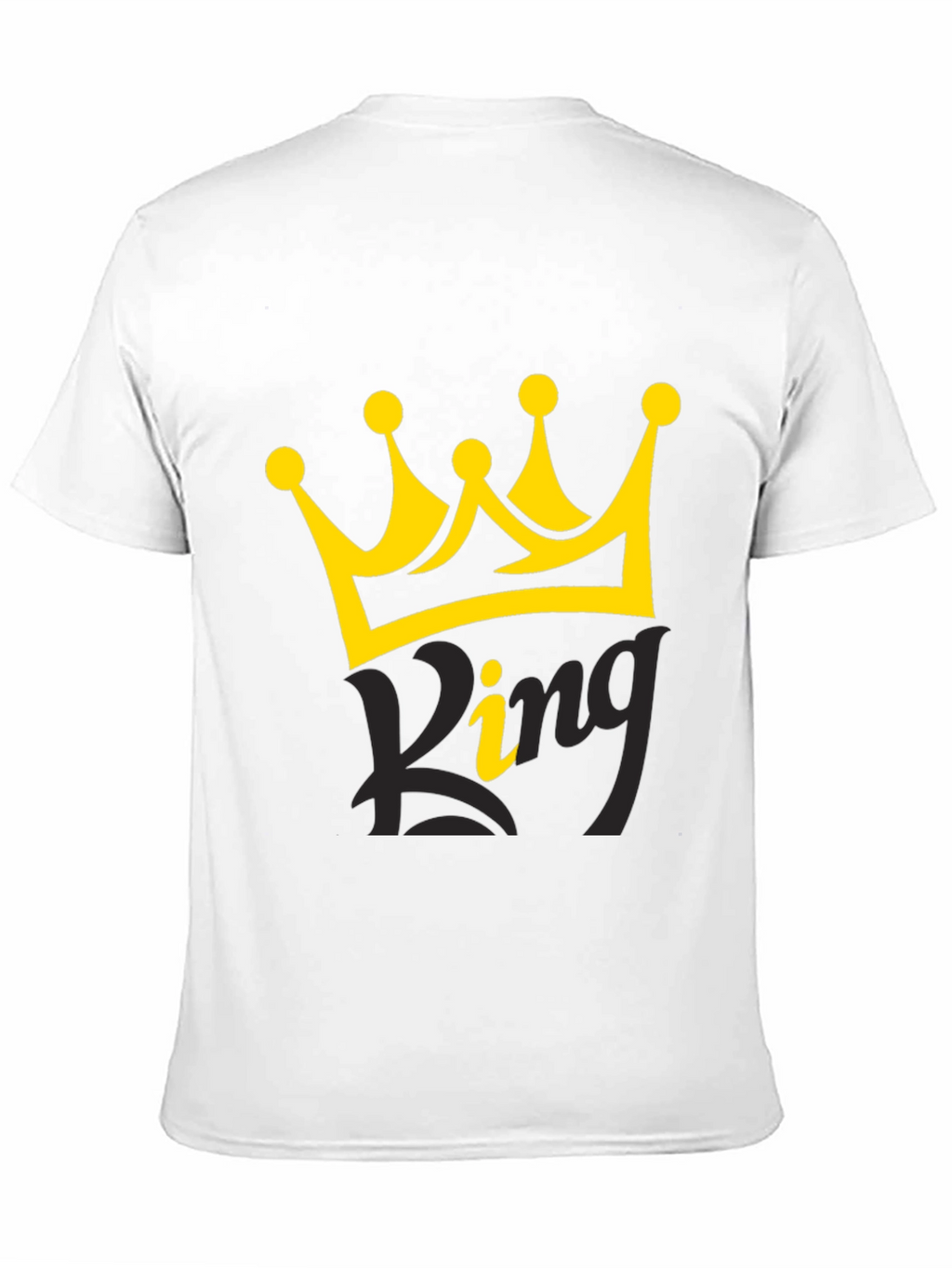 King Crown Graphic Black T-Shirt for Men