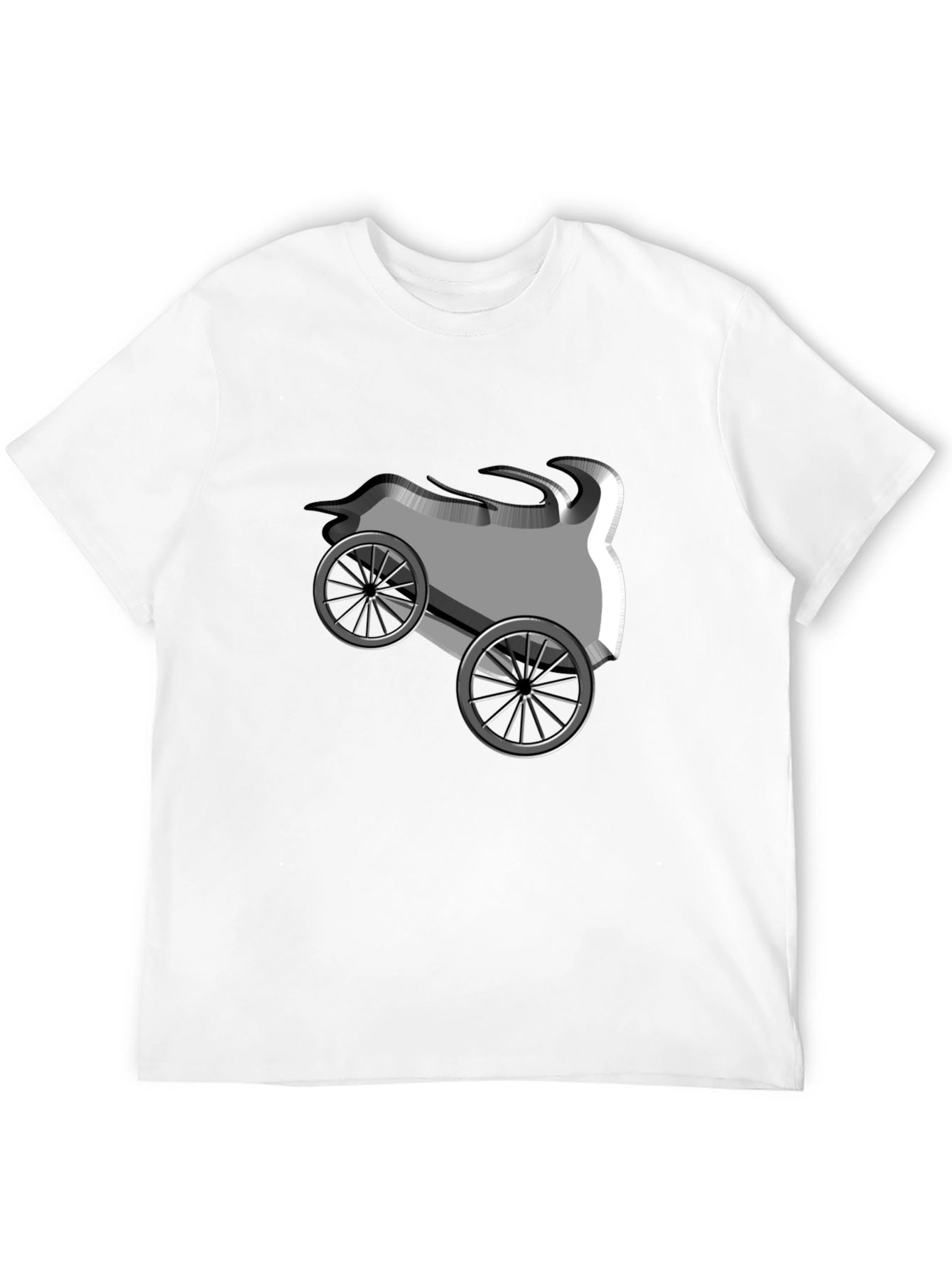 Modern Art Print T-Shirt - Abstract Design