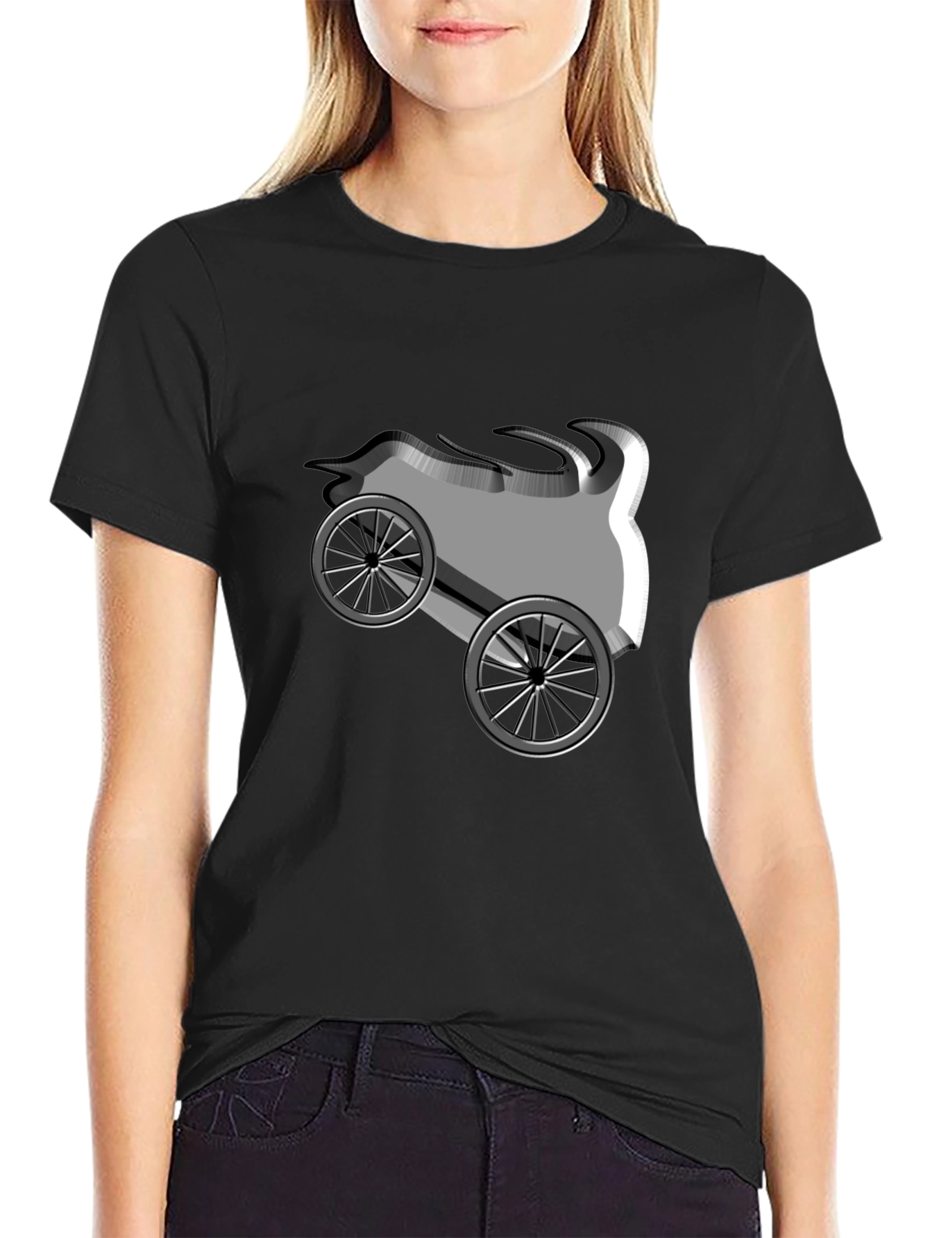 Modern Art Print T-Shirt - Abstract Design