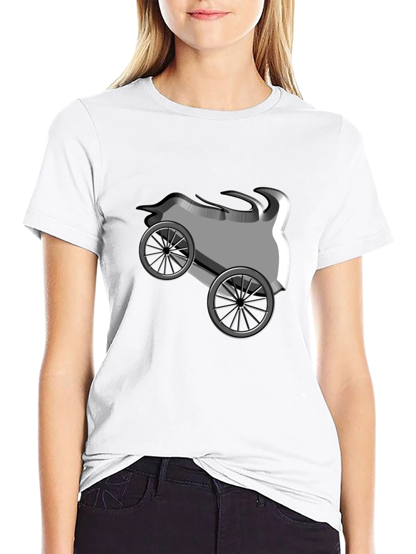 Modern Art Print T-Shirt - Abstract Design
