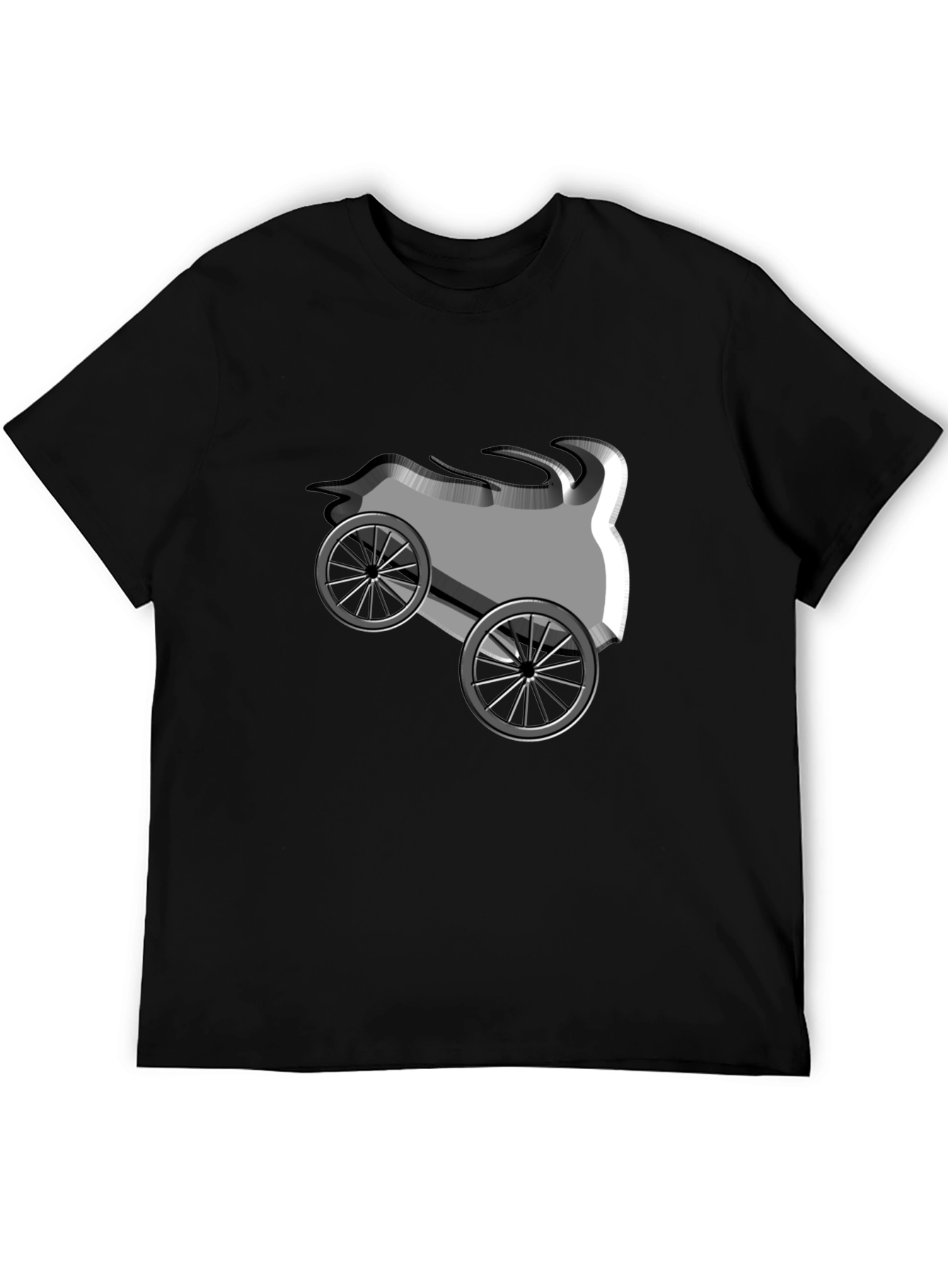 Modern Art Print T-Shirt - Abstract Design