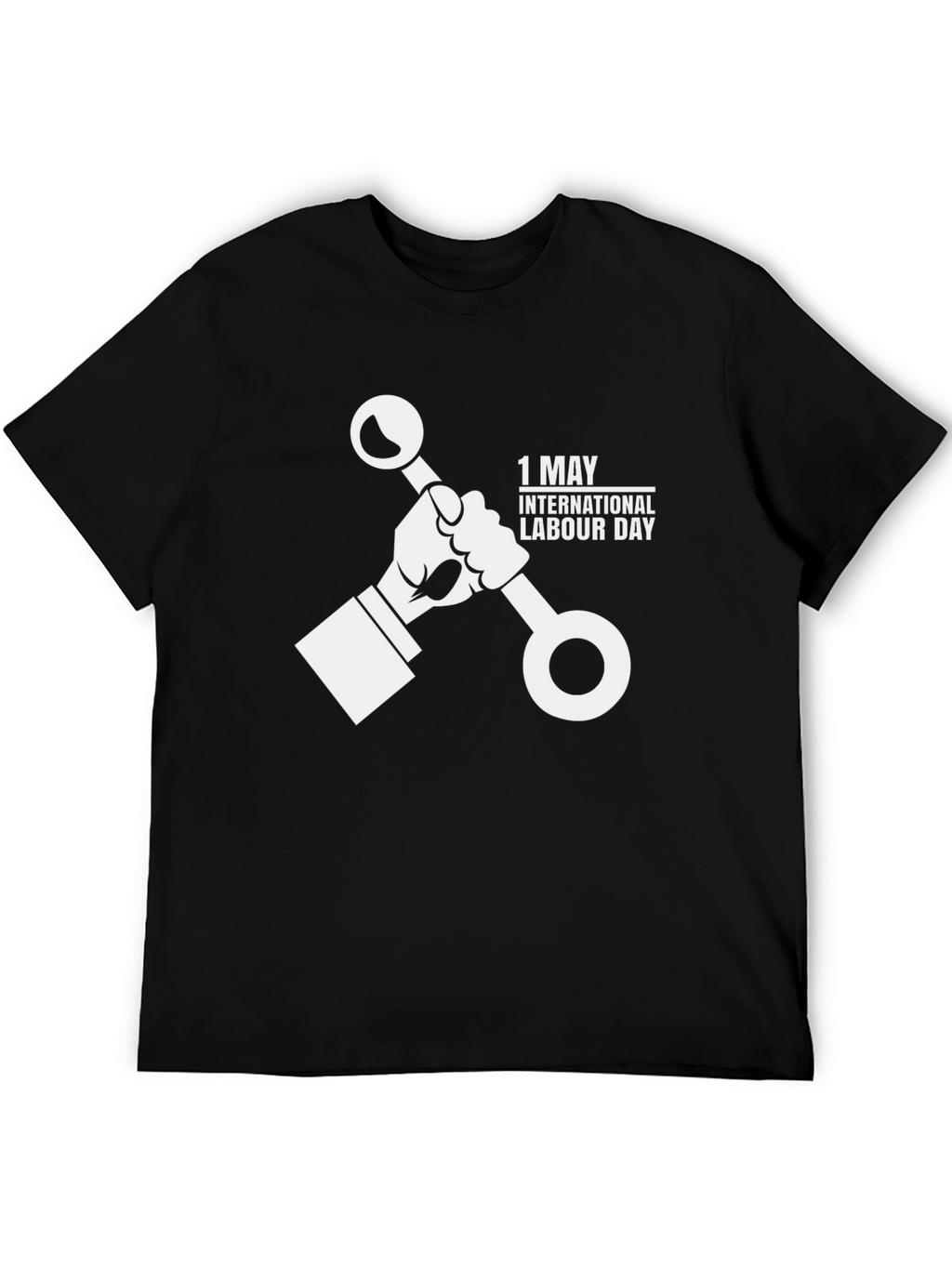 International Labour Day Black T-Shirt