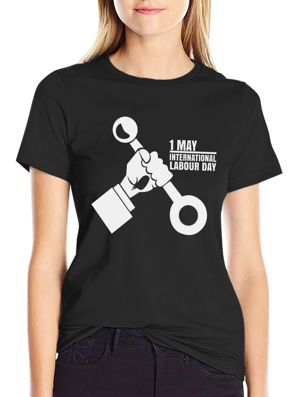 International Labour Day Black T-Shirt