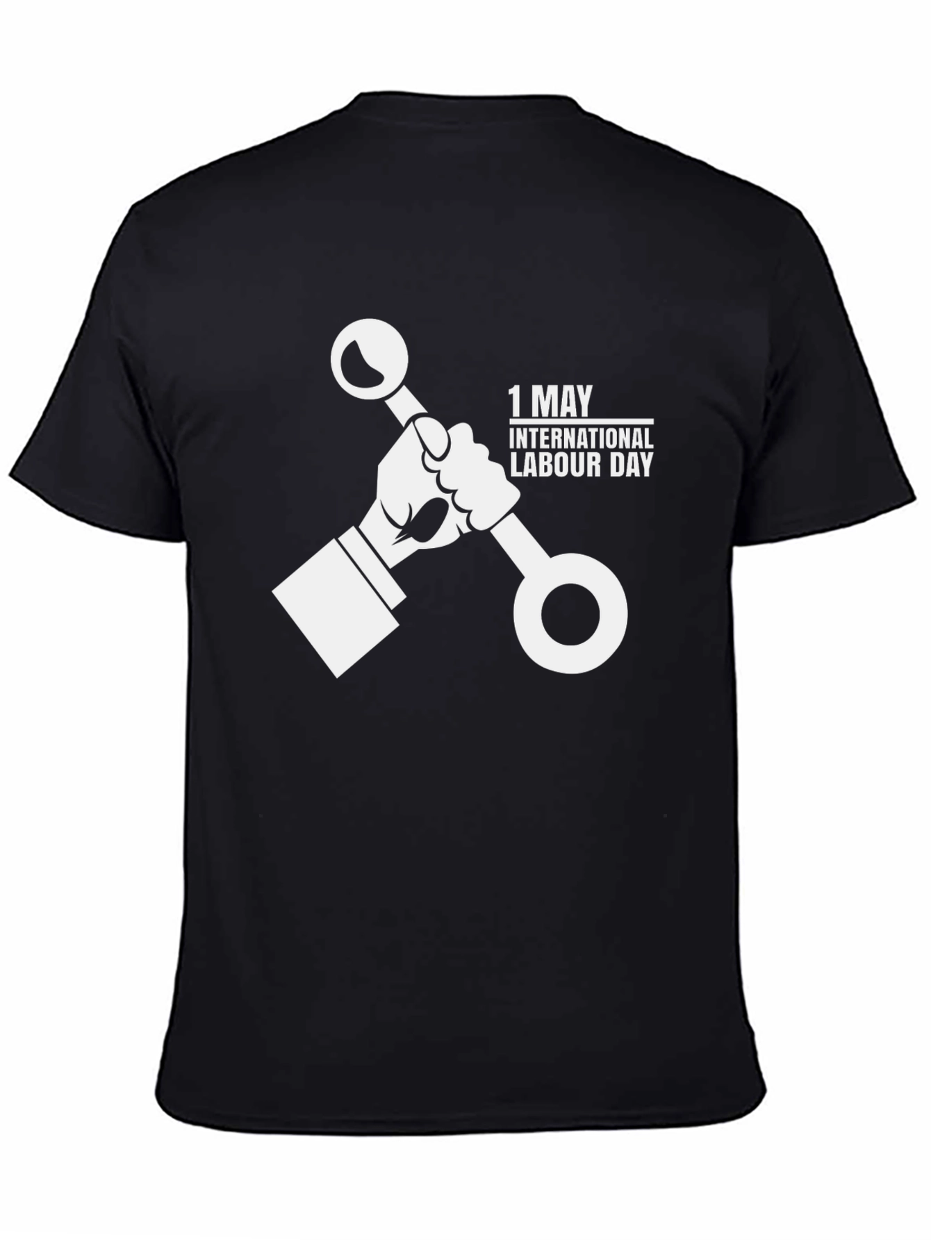 International Labour Day Black T-Shirt