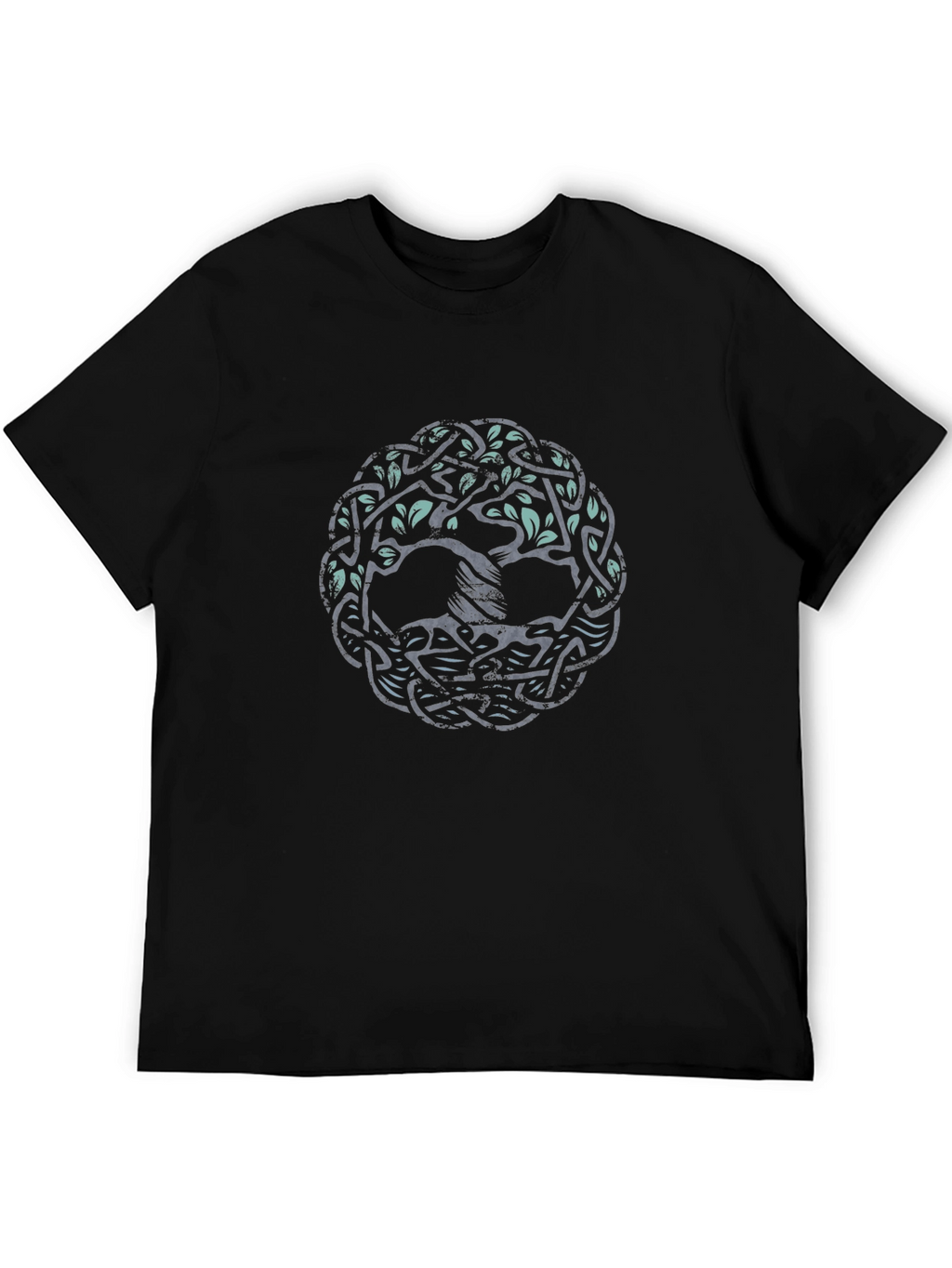Celtic Tree of Life Graphic Tee - Black