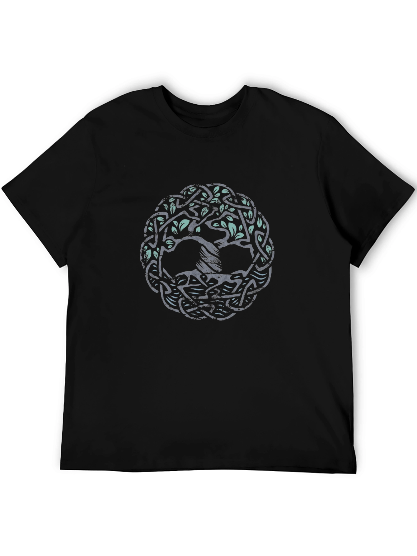 Celtic Tree of Life Graphic Tee - Black