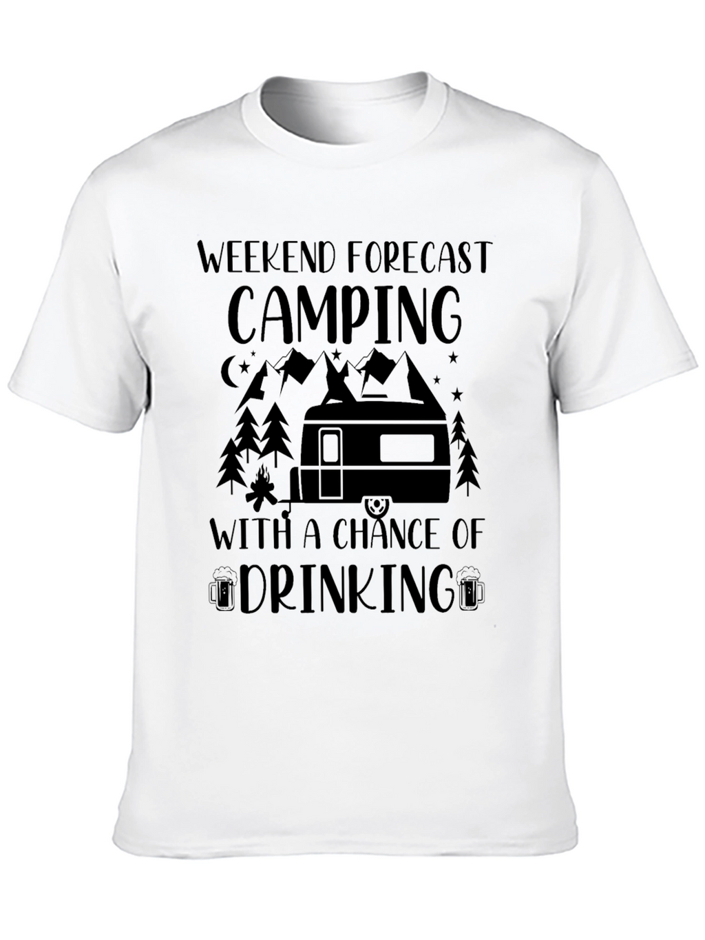 Camping Weekend Forecast T-Shirt