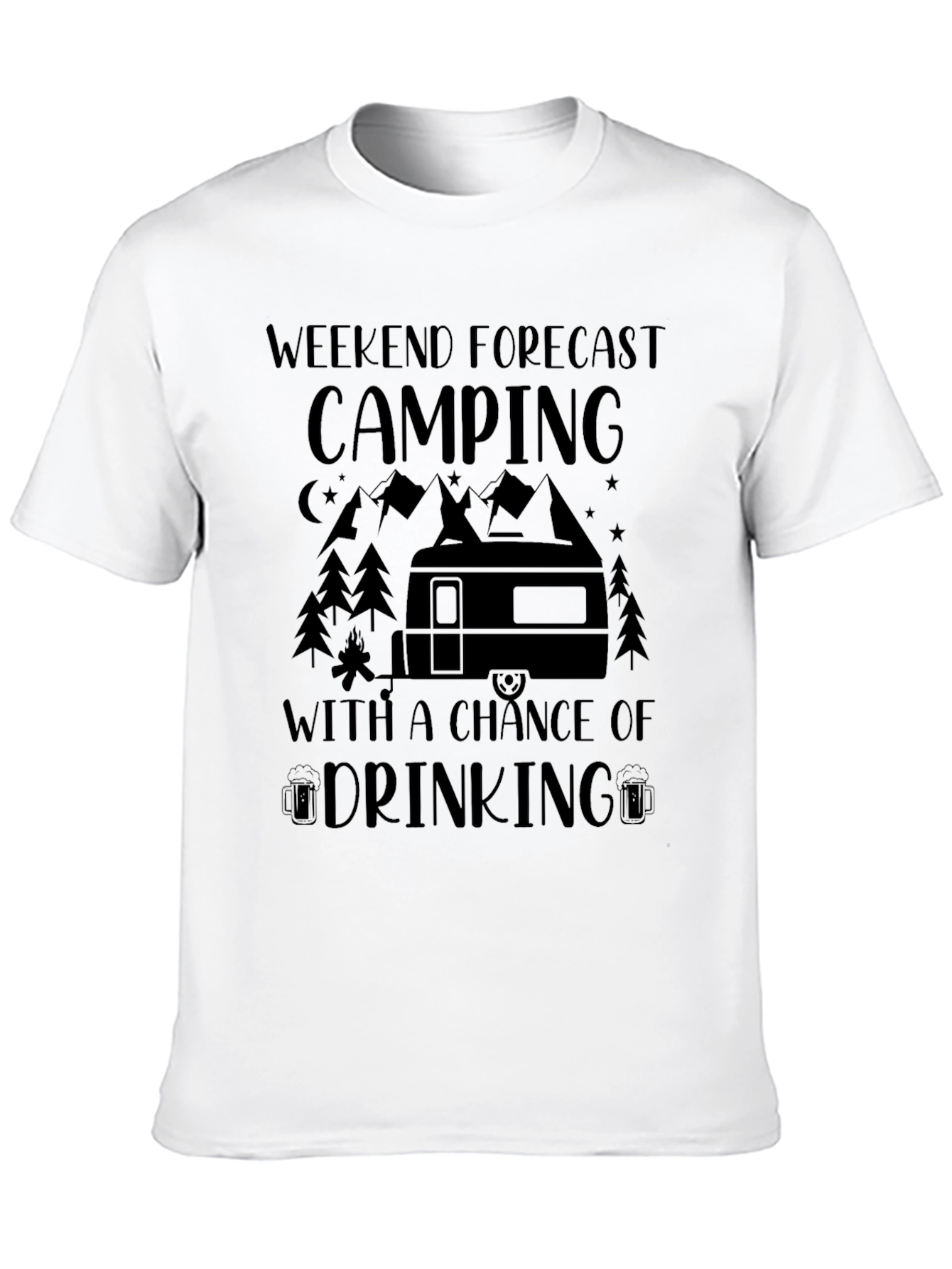 Camping Weekend Forecast T-Shirt