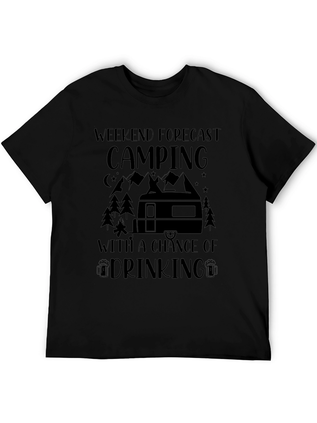 Camping Weekend Forecast T-Shirt