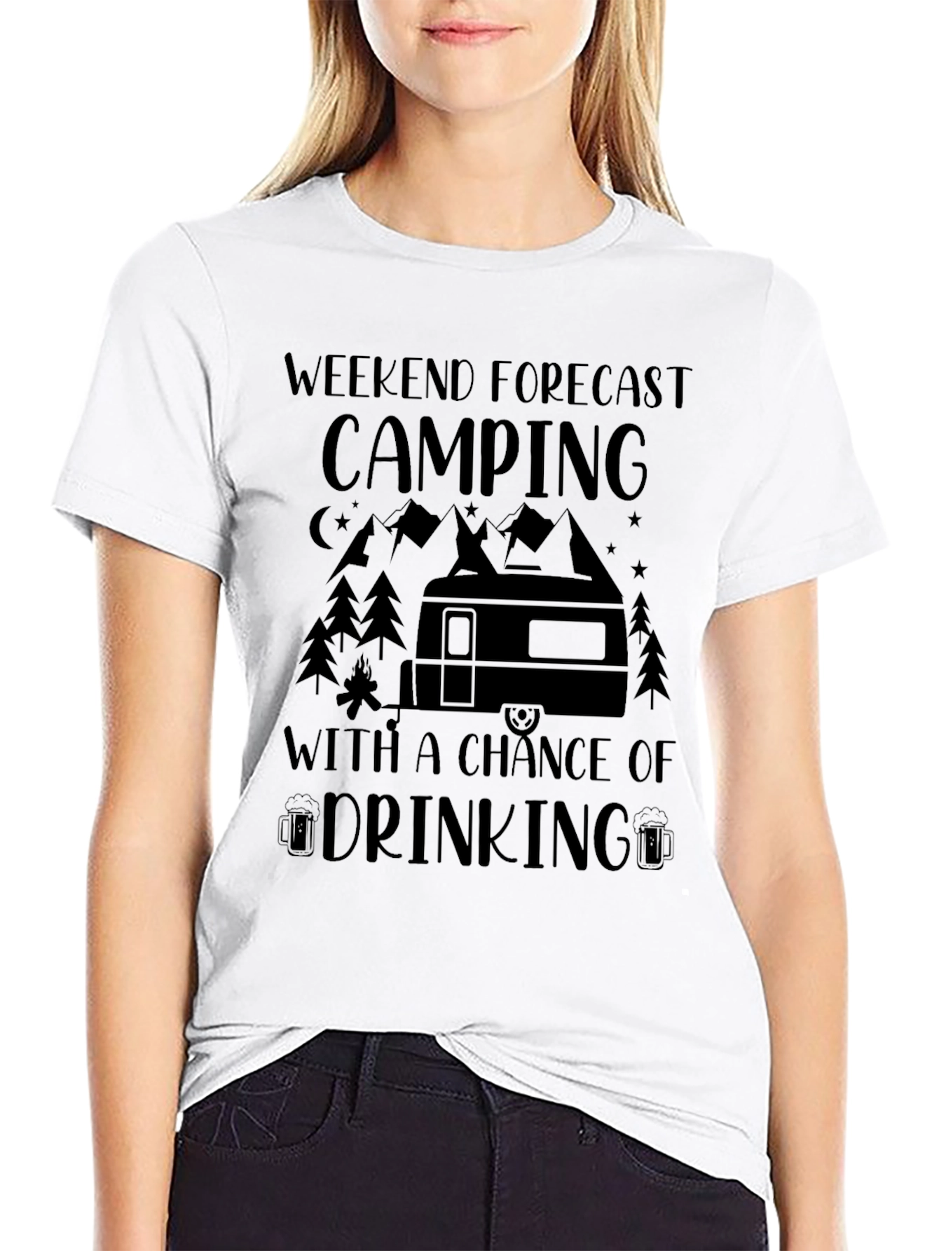 Camping Weekend Forecast T-Shirt