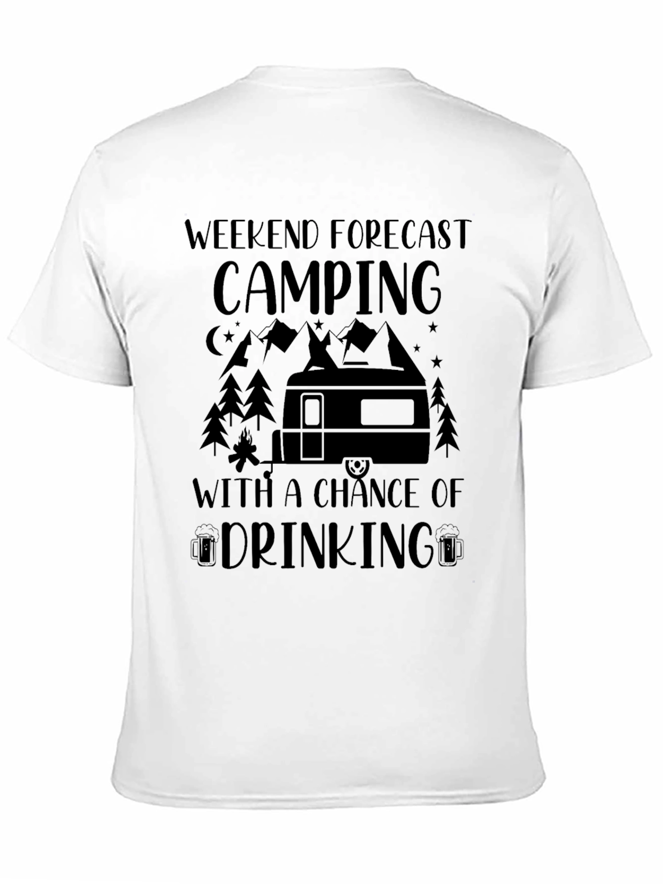 Camping Weekend Forecast T-Shirt