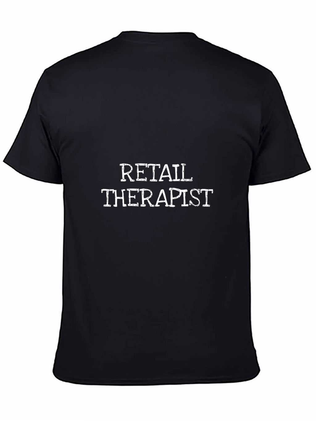 Retail Therapist Black T-Shirt