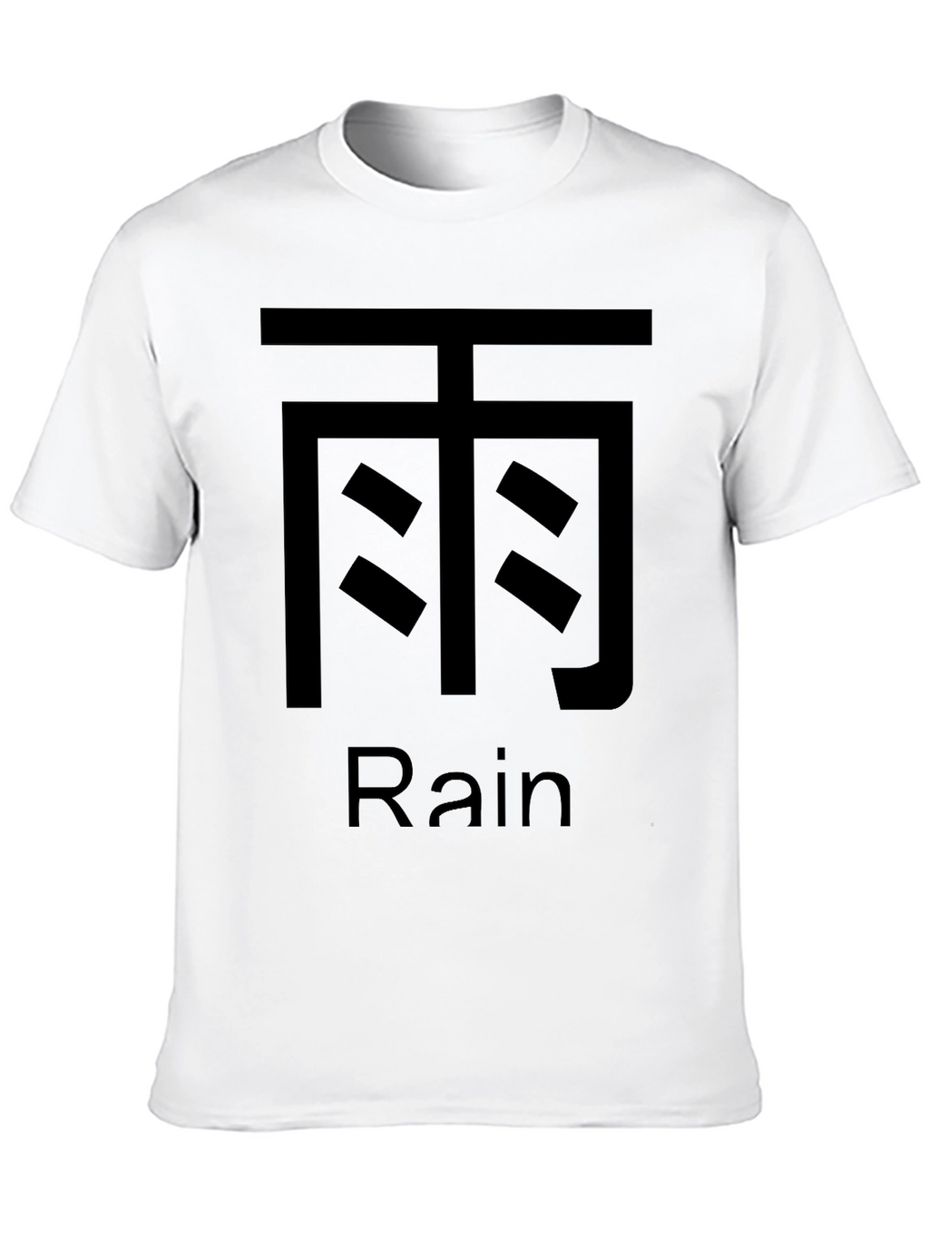 Rain Graphic Black T-Shirt