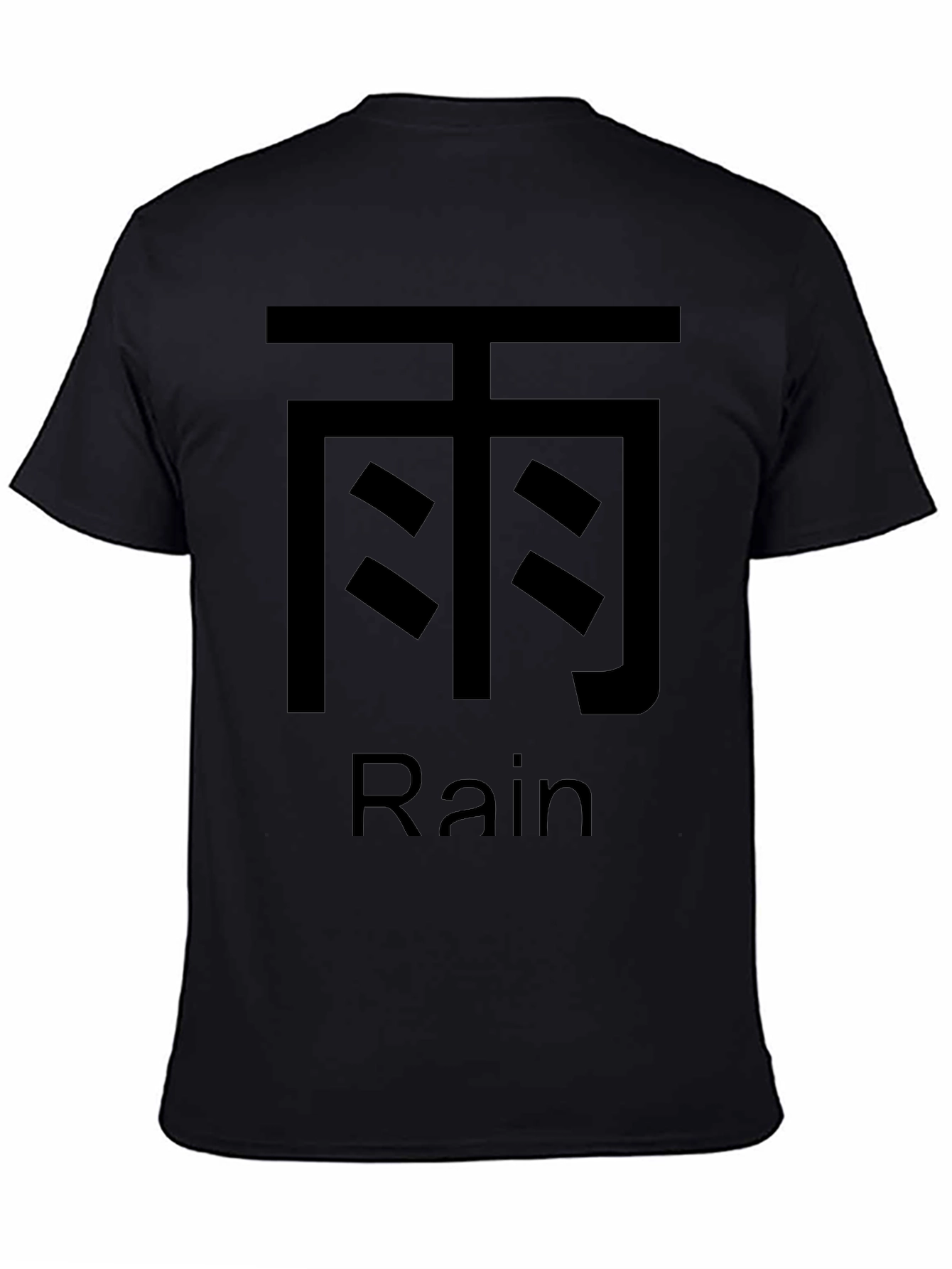 Rain Graphic Black T-Shirt