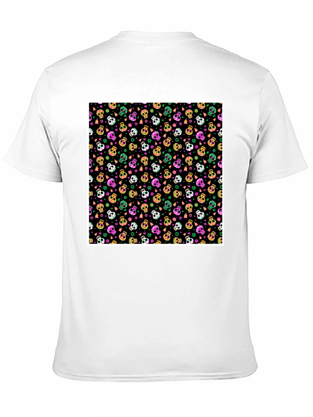 Skull Pattern T-Shirt - Bold Graphic Tee