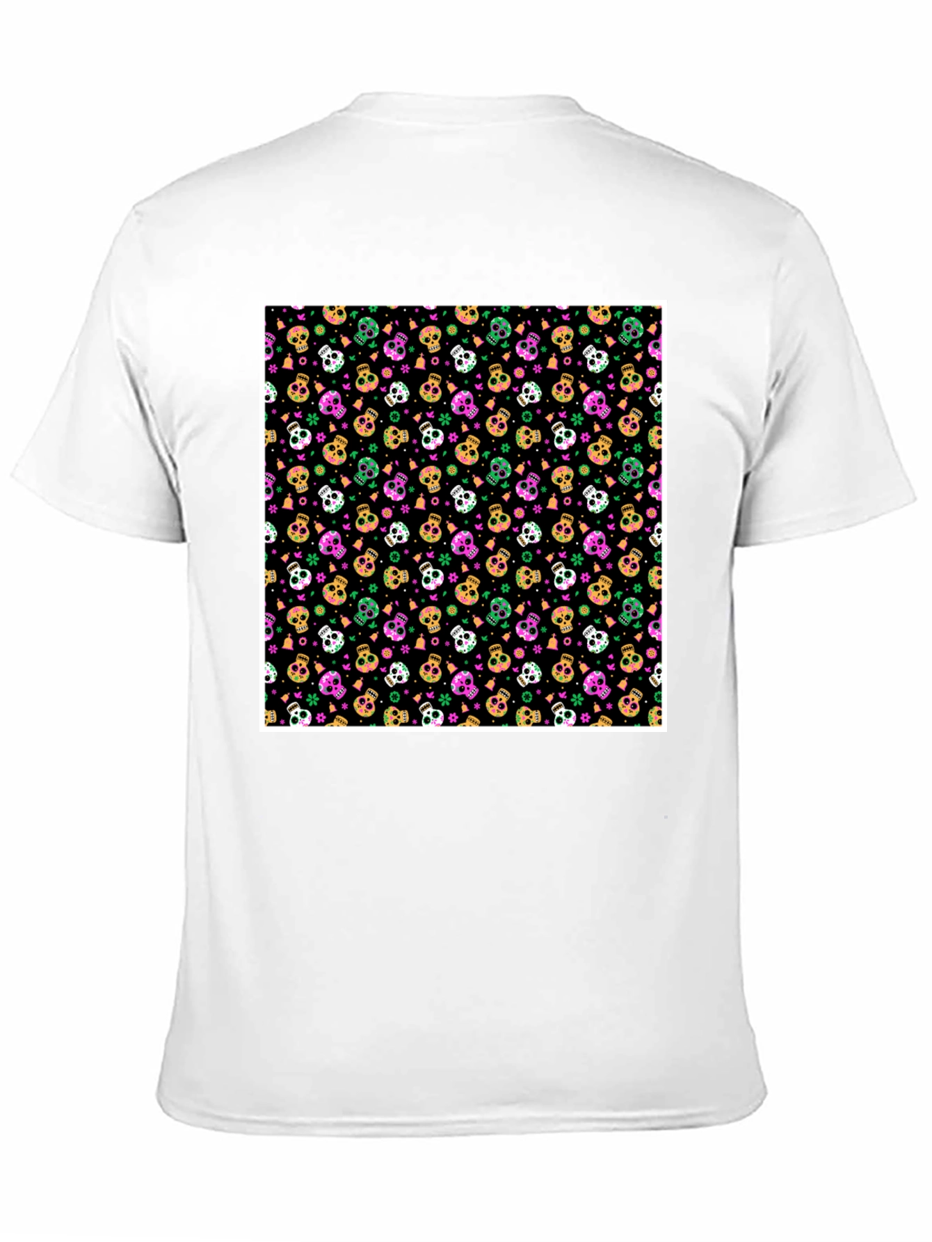 Skull Pattern T-Shirt - Bold Graphic Tee