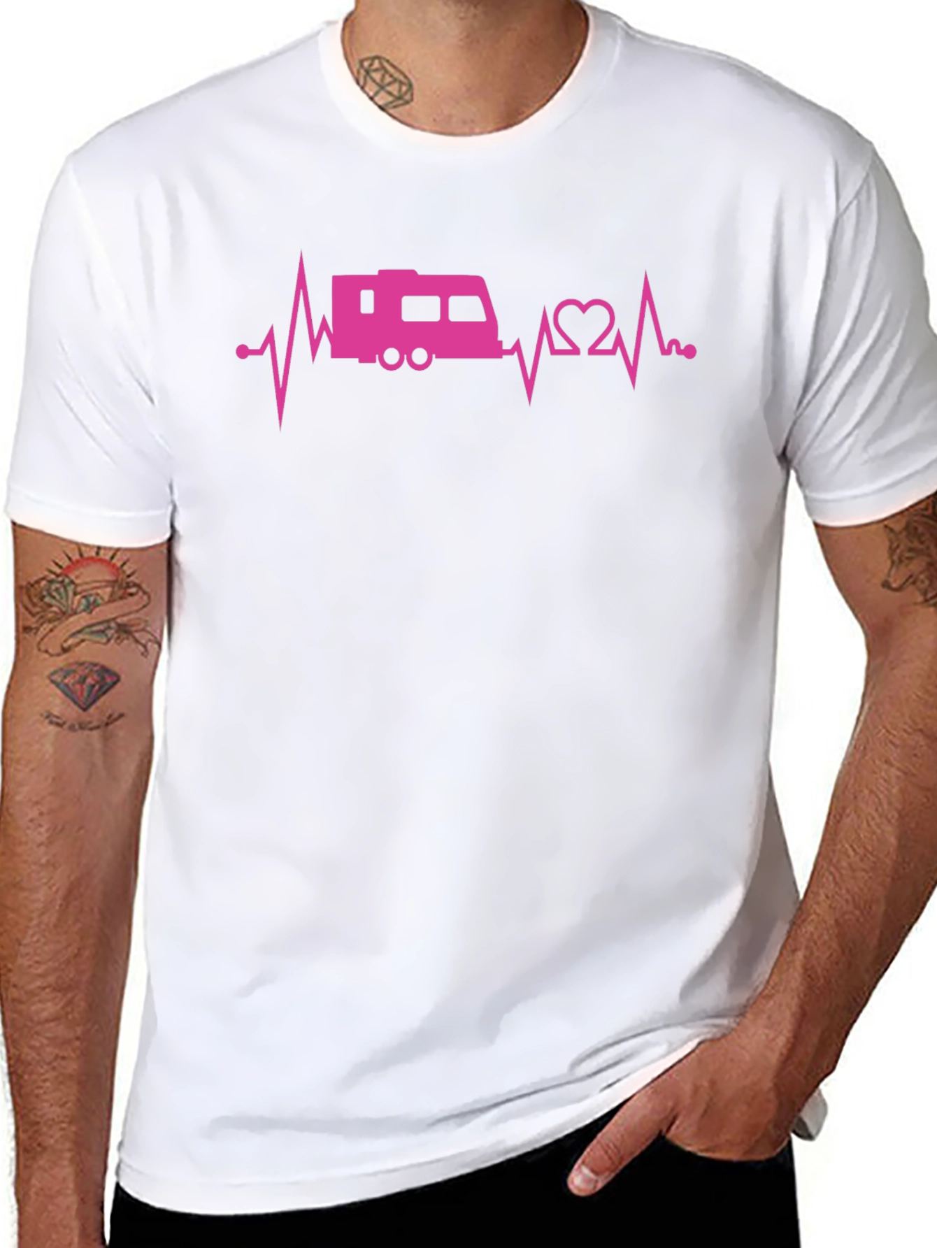 RV Heartbeat T-Shirt - Camper Van Life Tee