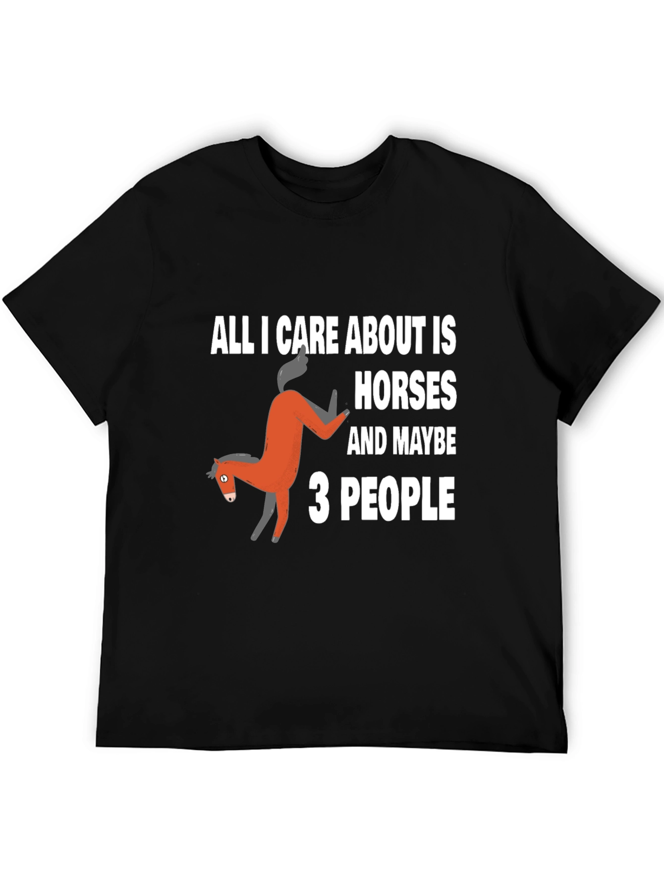 Horse Lover T-Shirt - All I Care About is Horses