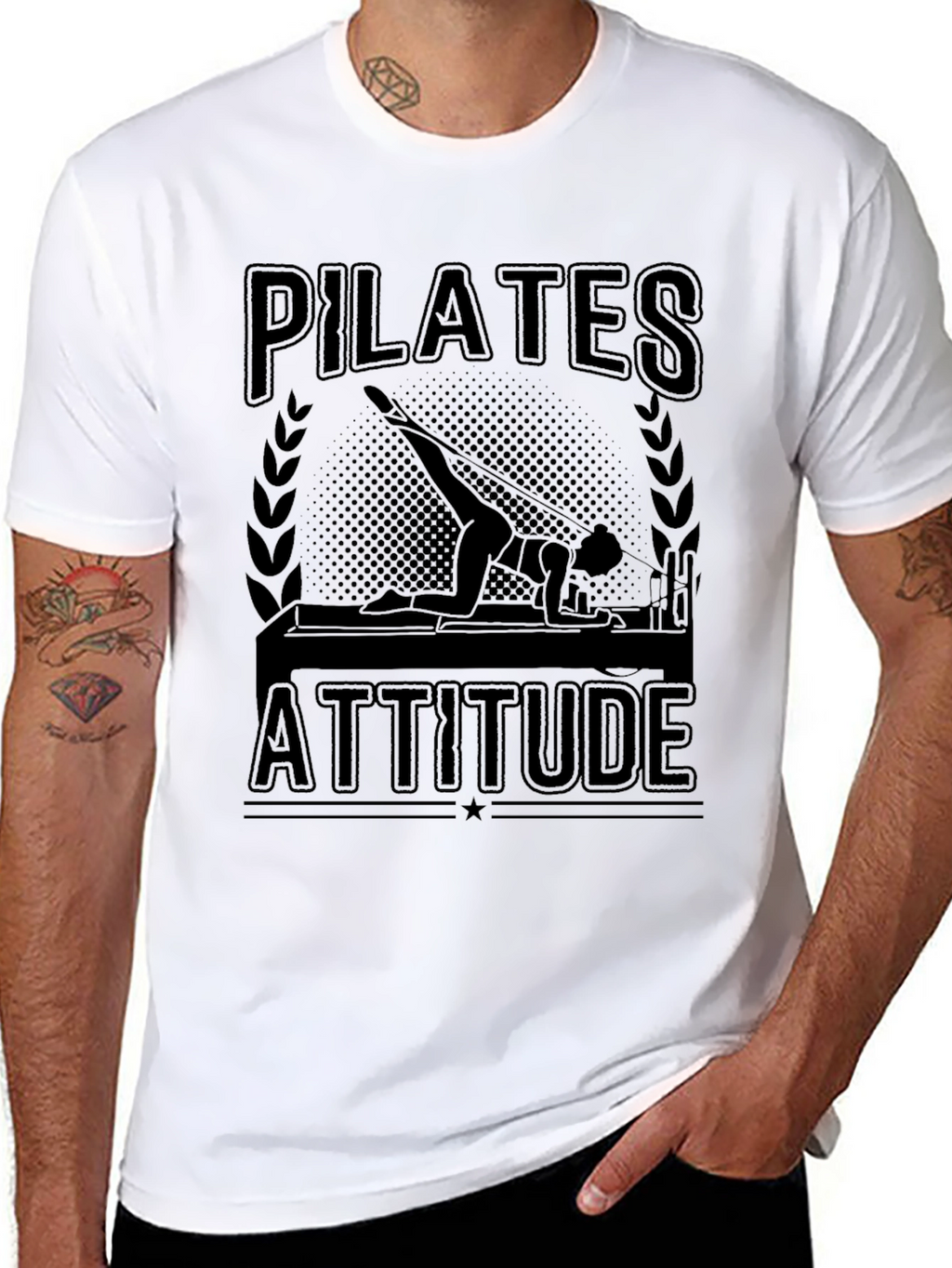 Pilates Attitude Black T-Shirt