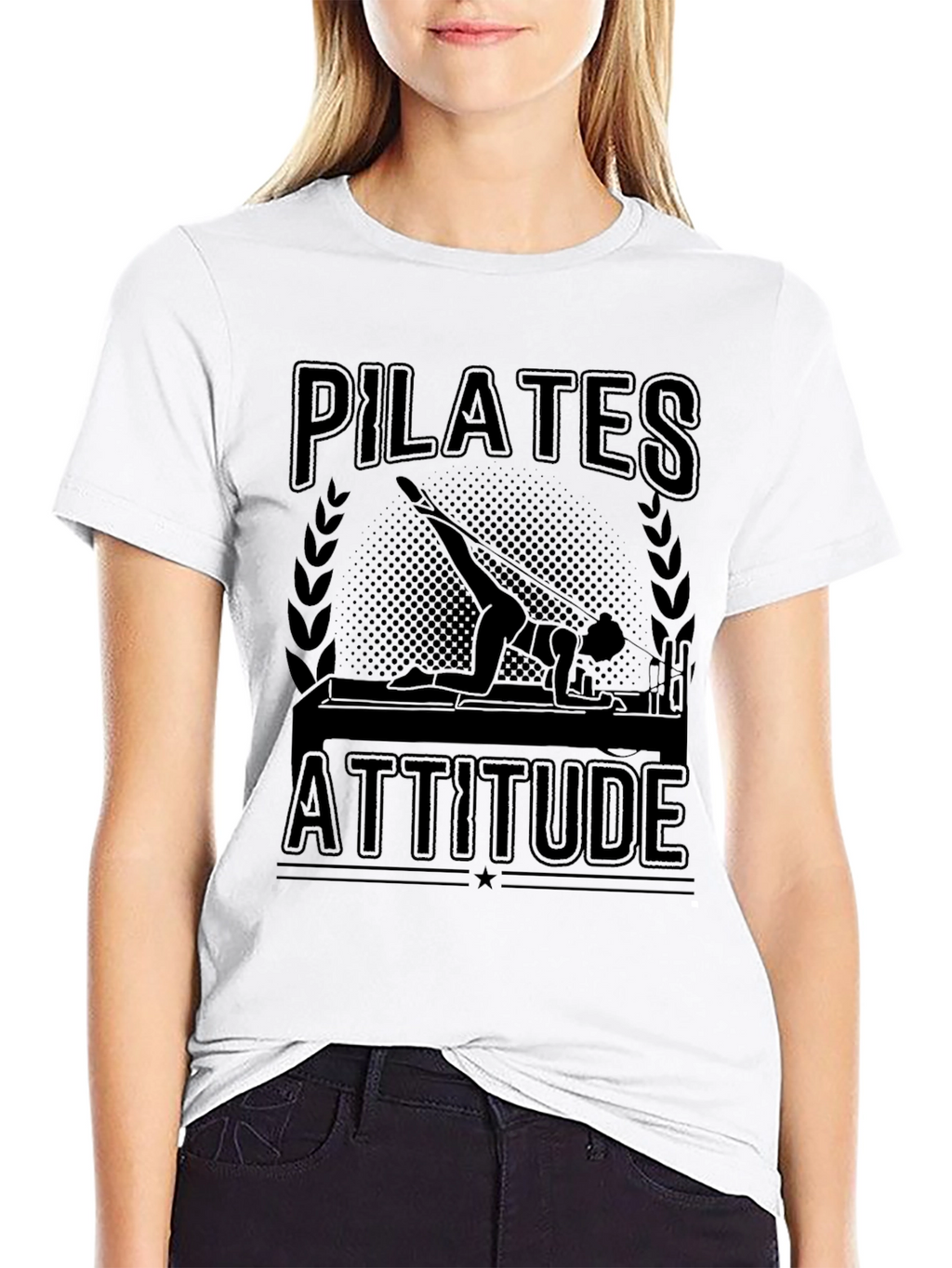 Pilates Attitude Black T-Shirt