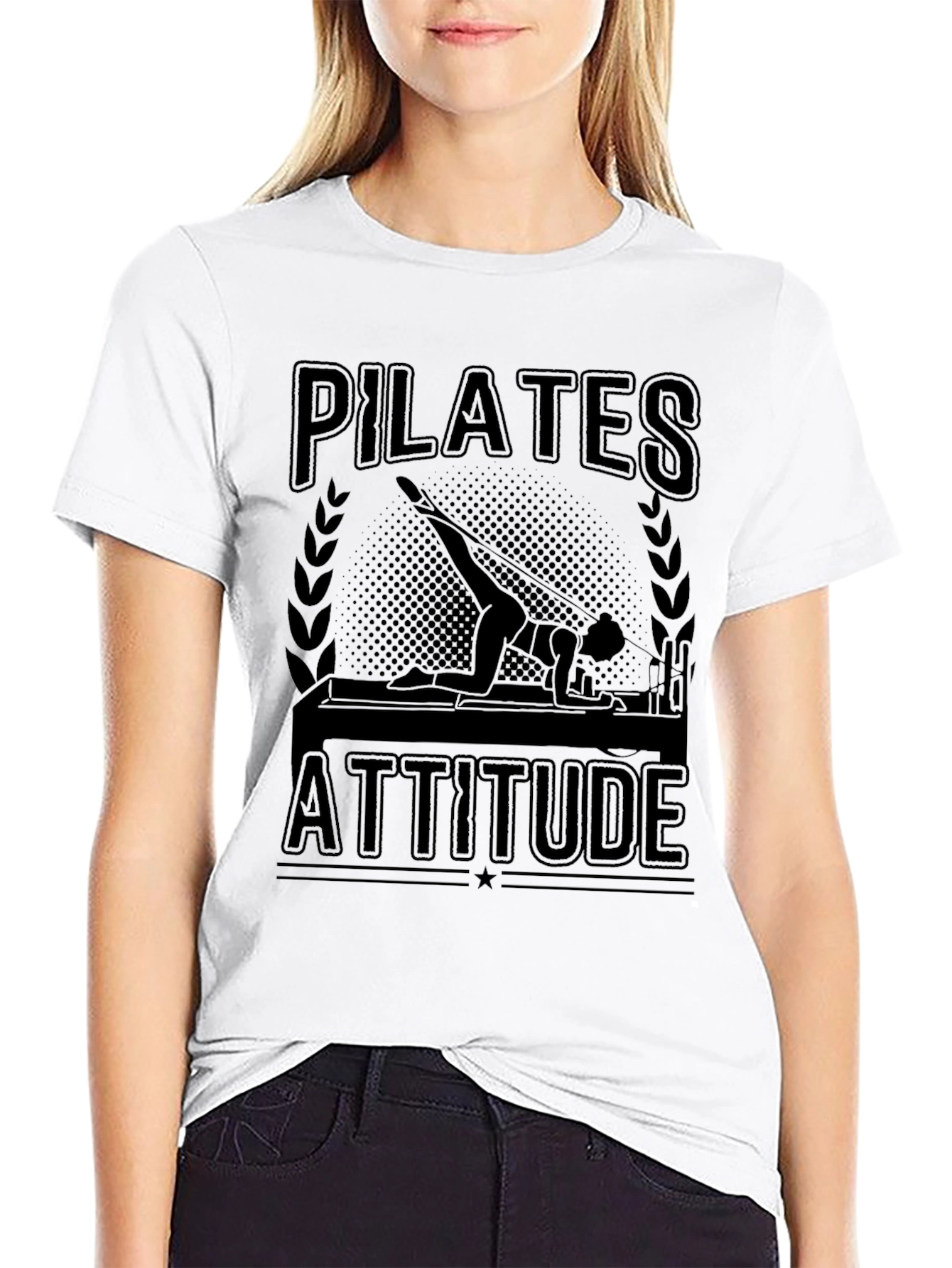 Pilates Attitude Black T-Shirt