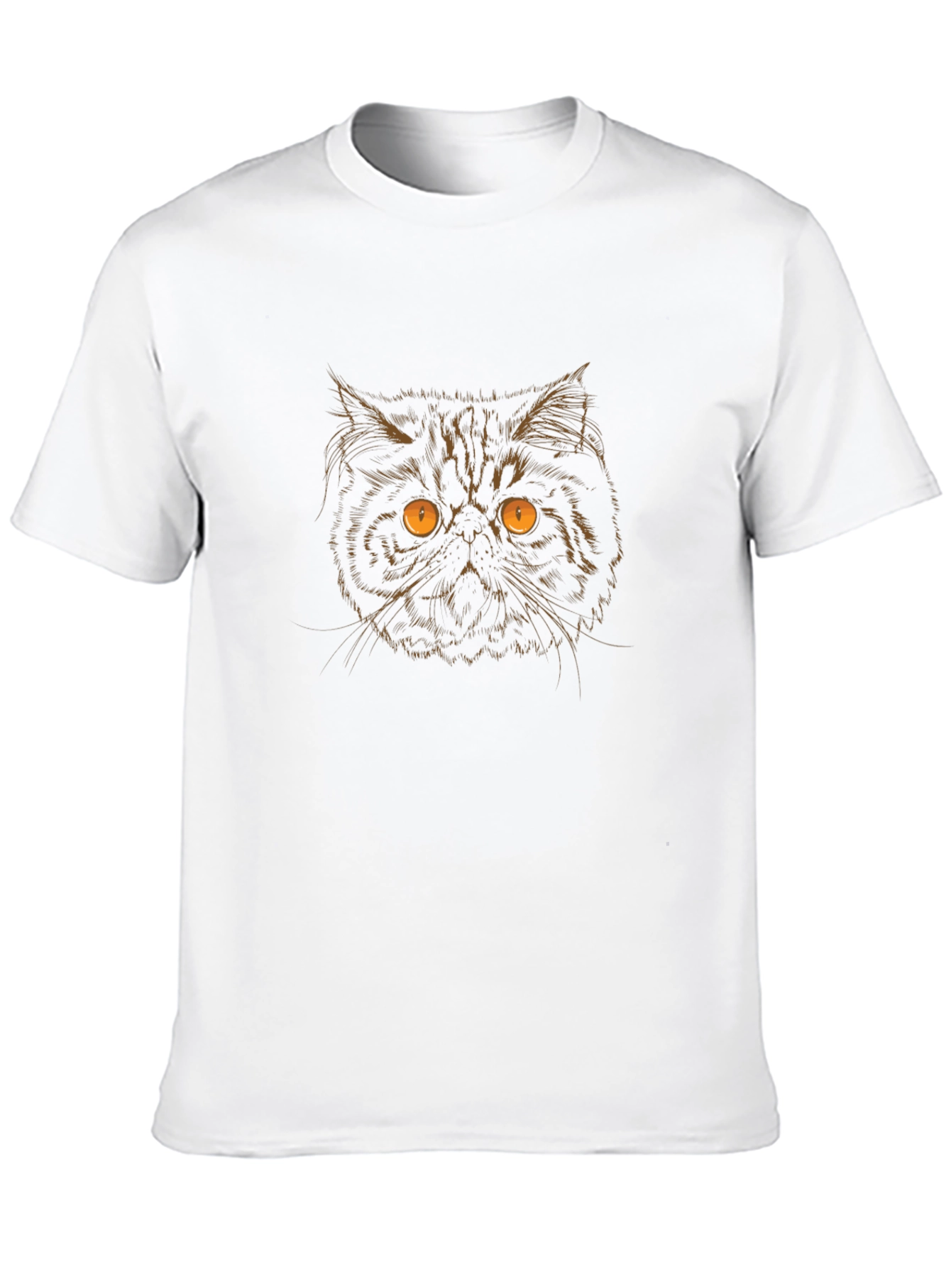 Mens Black Cat Graphic T-Shirt