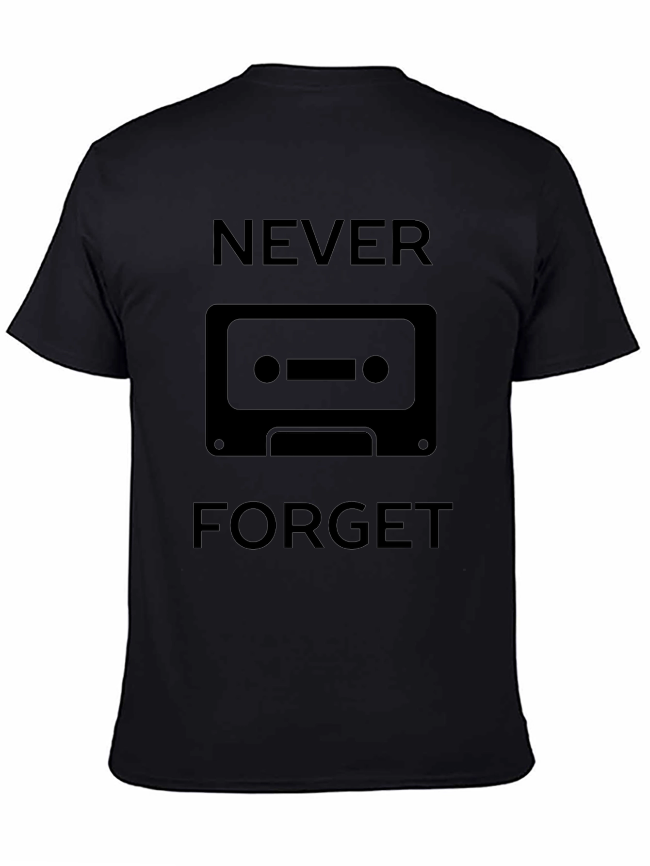 Retro Cassette Never Forget Graphic Tee