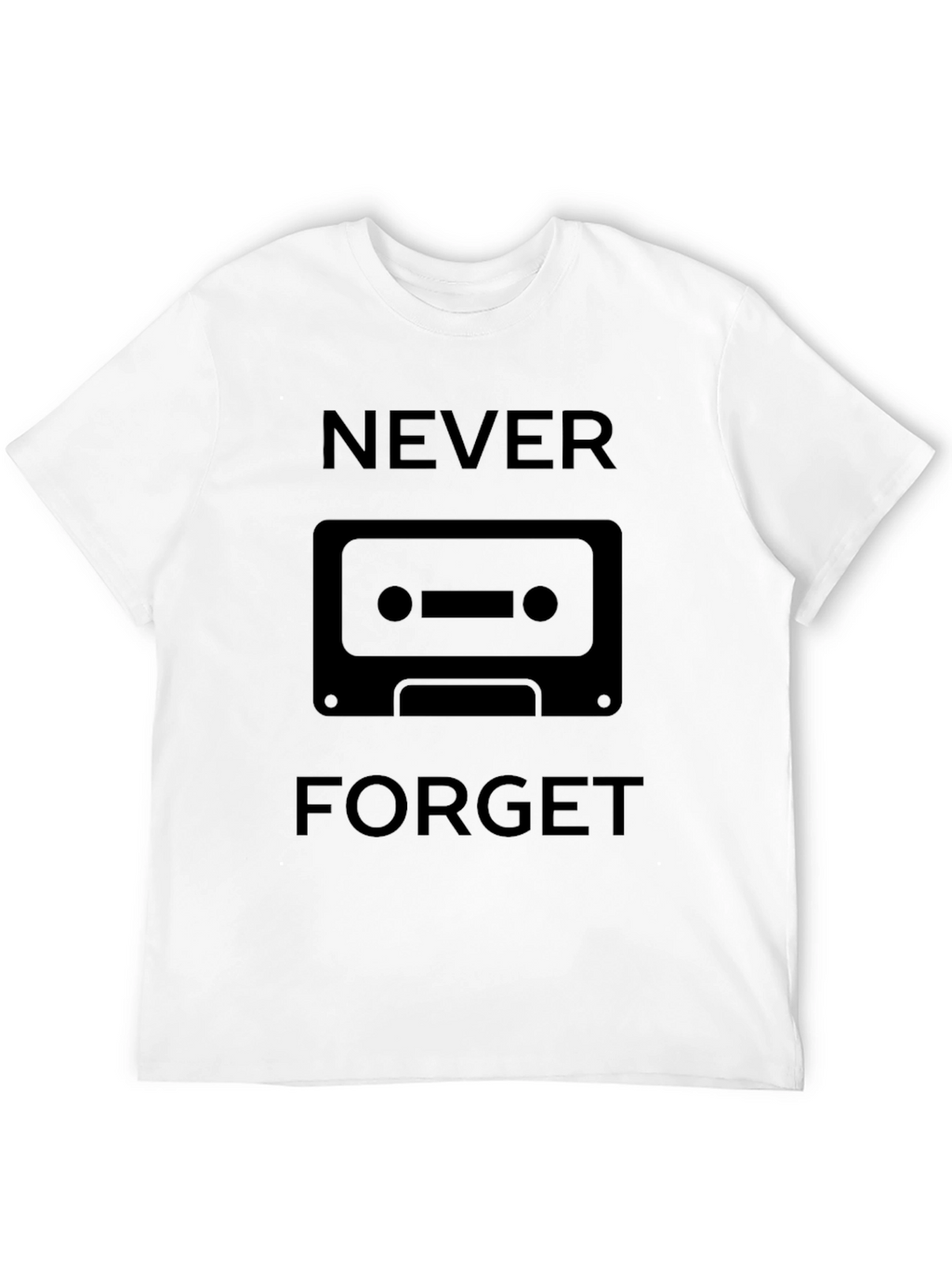 Retro Cassette Never Forget Graphic Tee