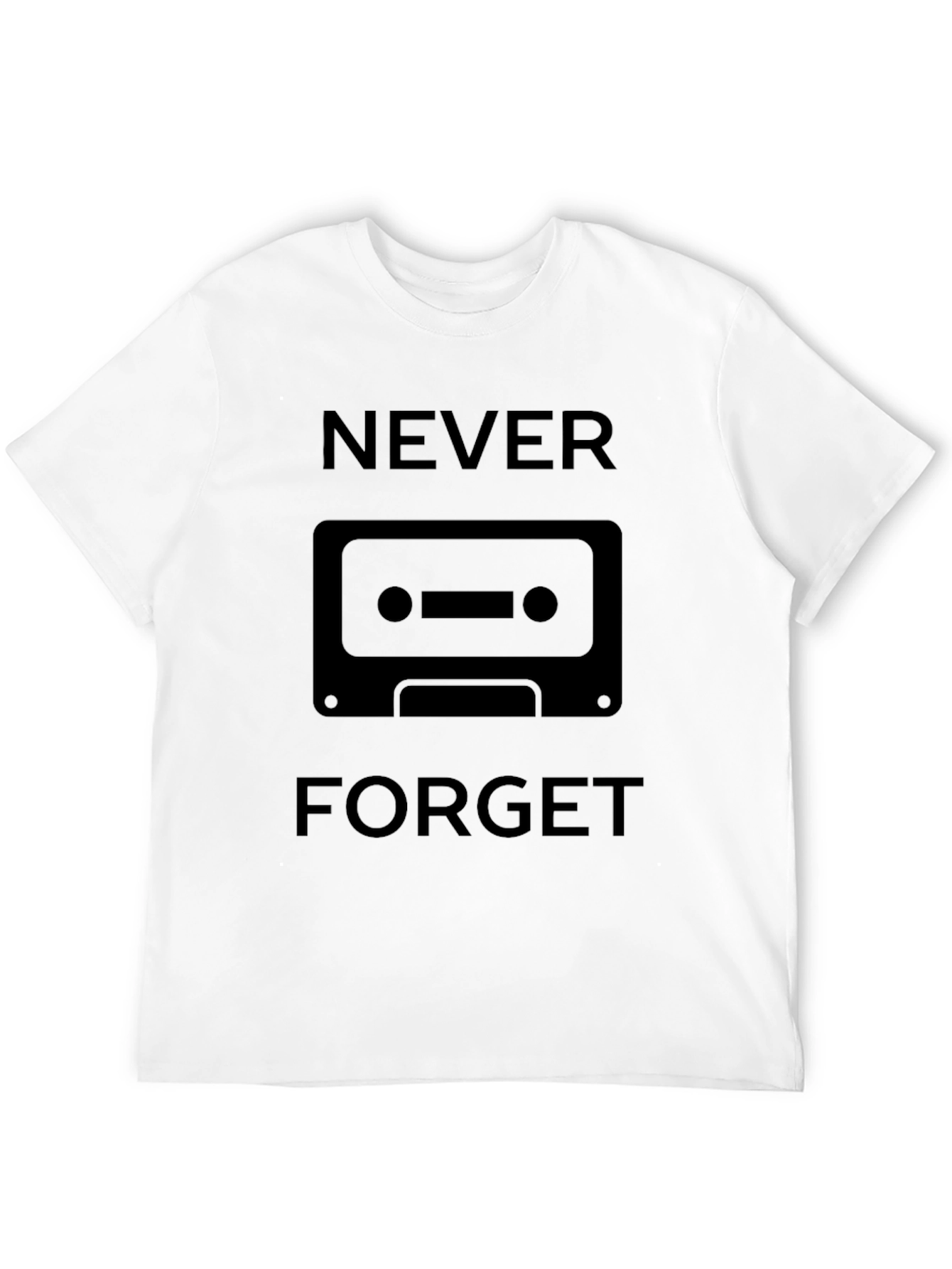Retro Cassette Never Forget Graphic Tee