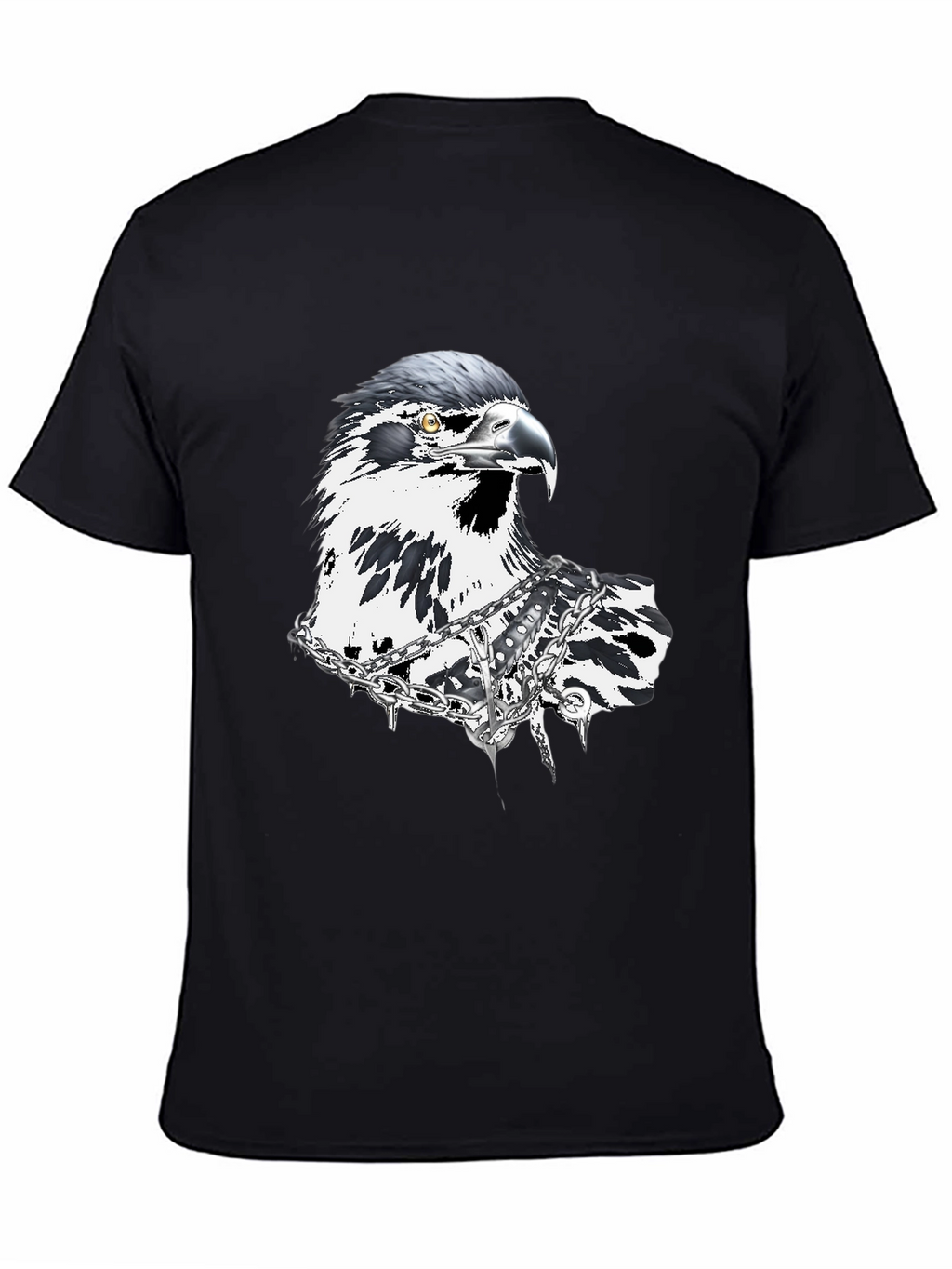 Edgy Eagle Graphic Tee - Black T-Shirt