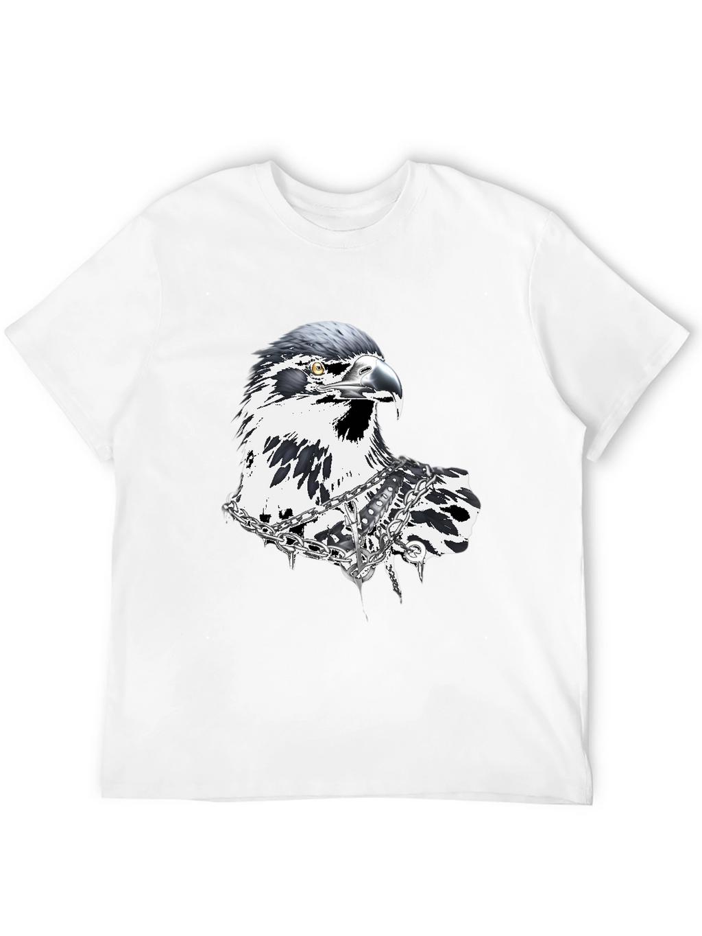Edgy Eagle Graphic Tee - Black T-Shirt