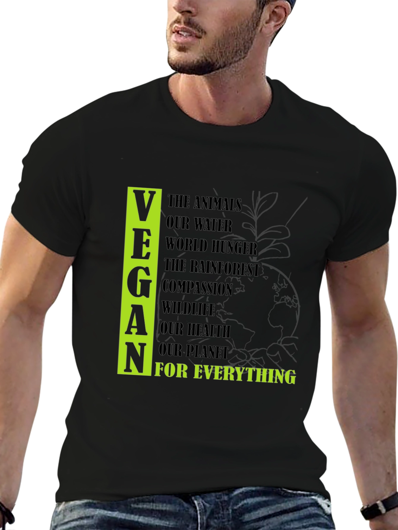 Vegan Cause Black T-Shirt