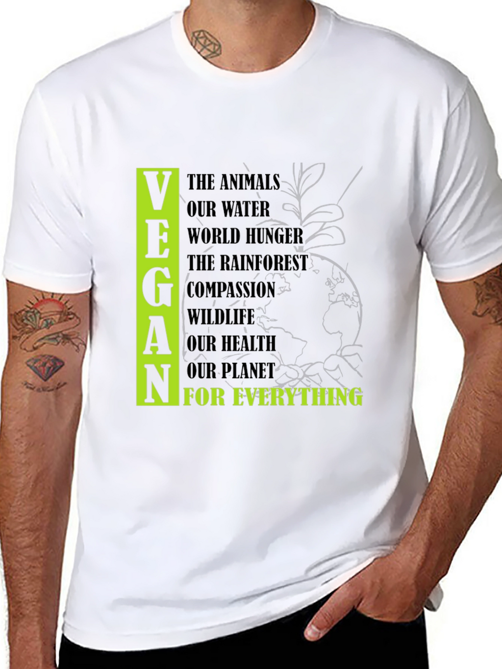 Vegan Cause Black T-Shirt