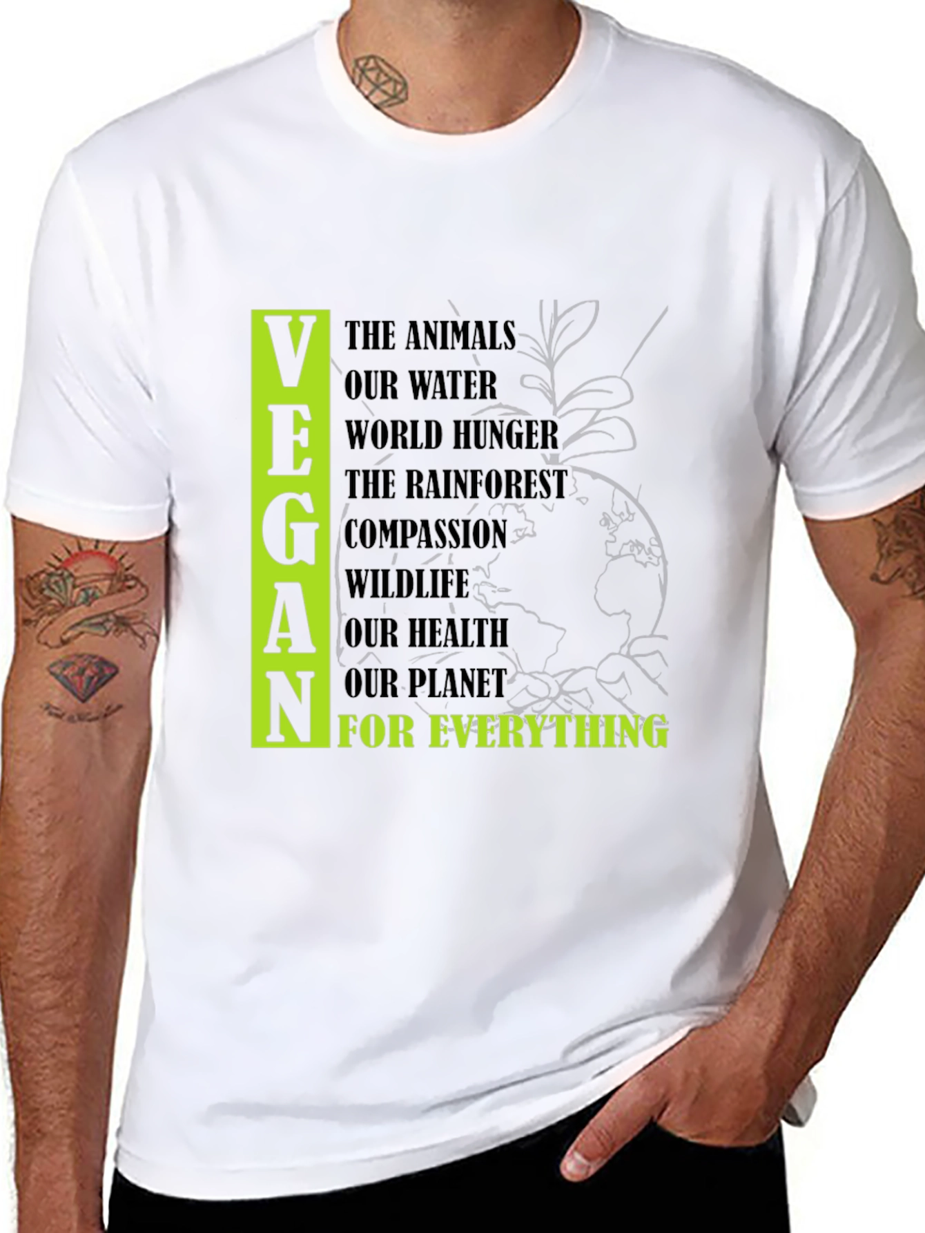 Vegan Cause Black T-Shirt