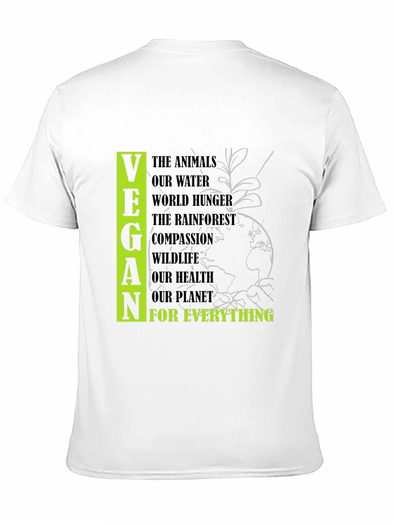 Vegan Cause Black T-Shirt