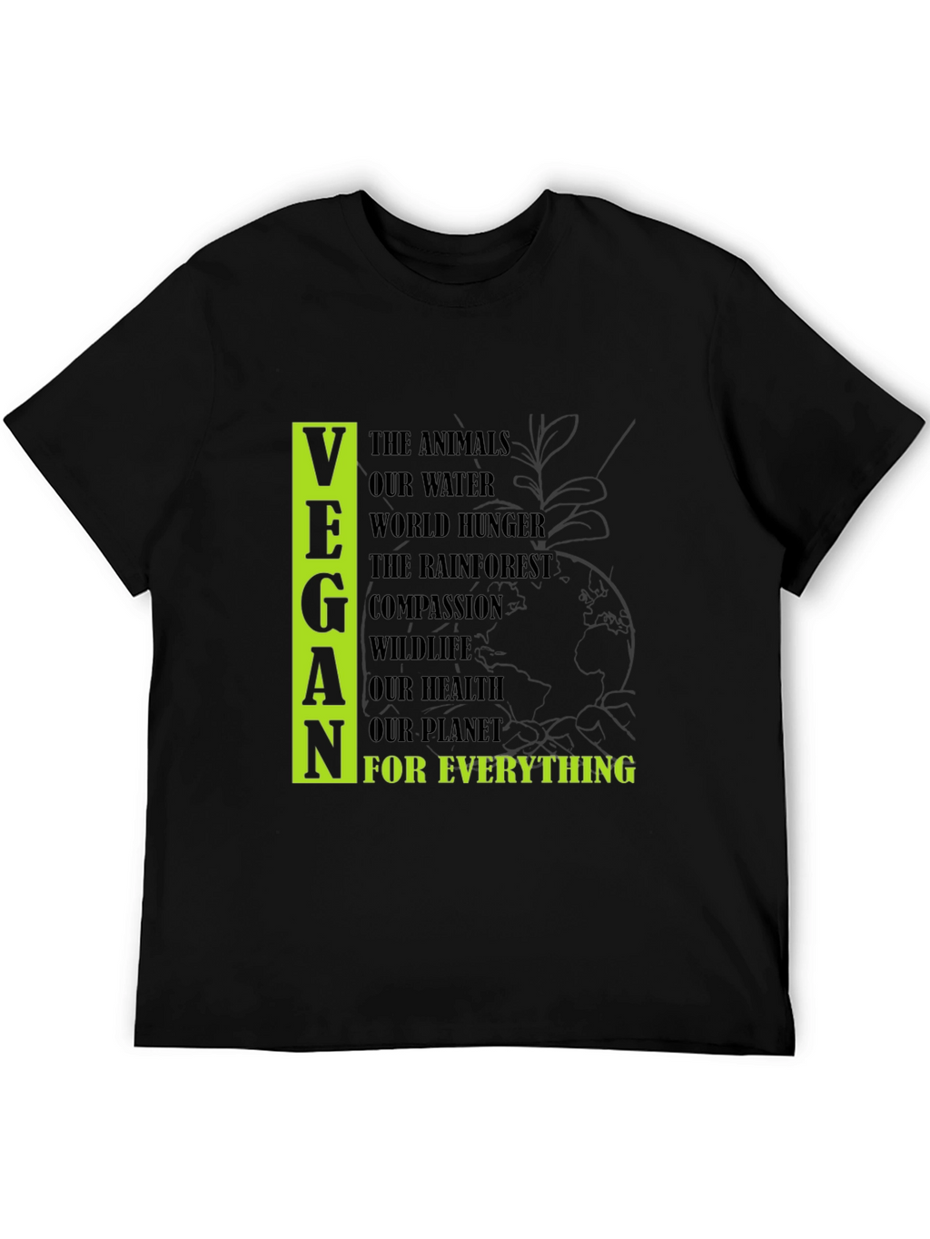 Vegan Cause Black T-Shirt