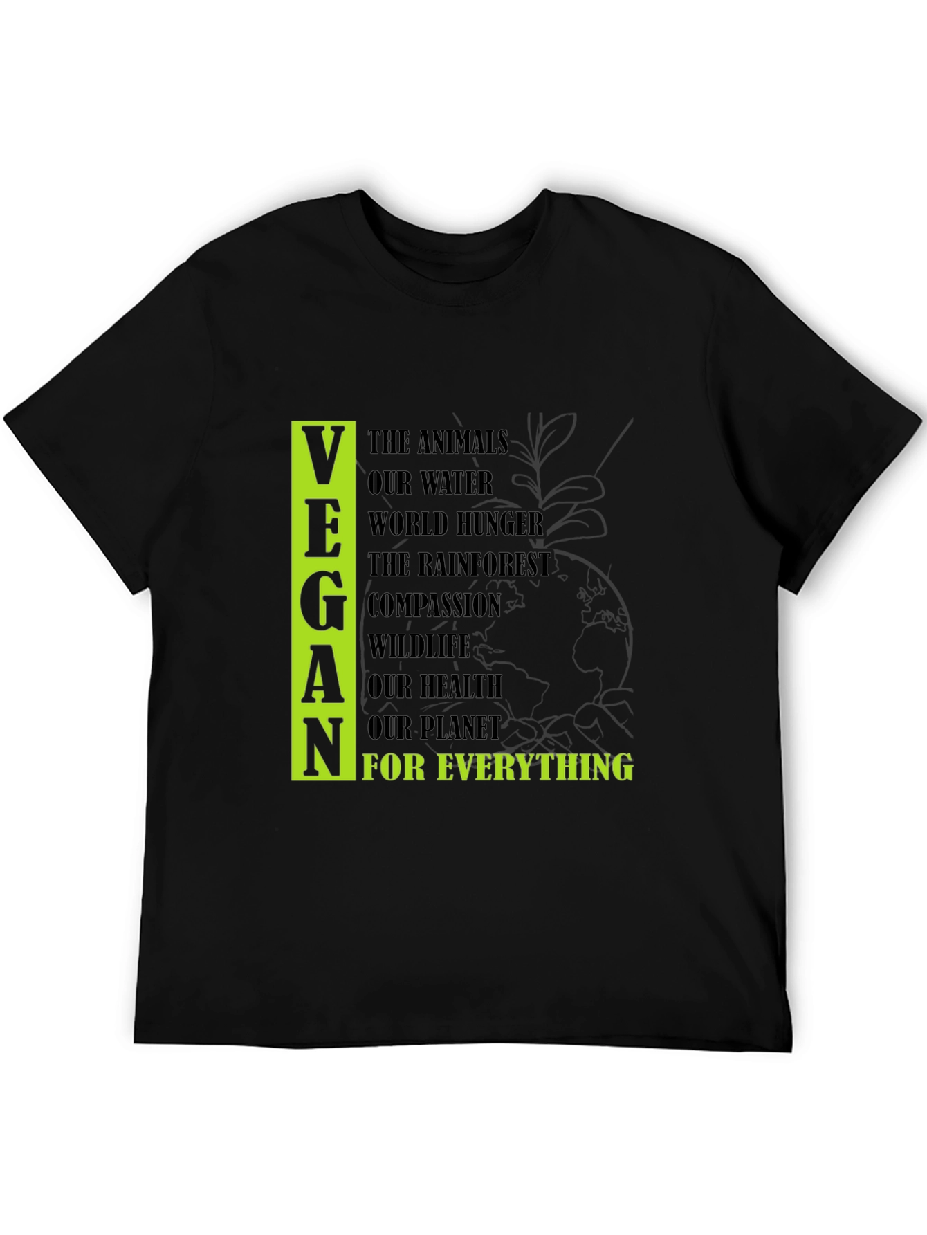 Vegan Cause Black T-Shirt