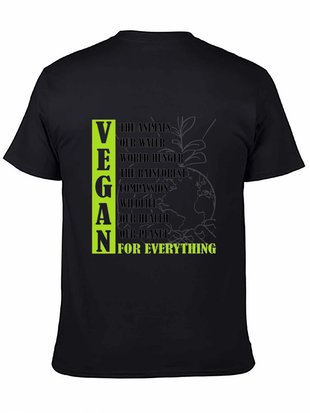 Vegan Cause Black T-Shirt