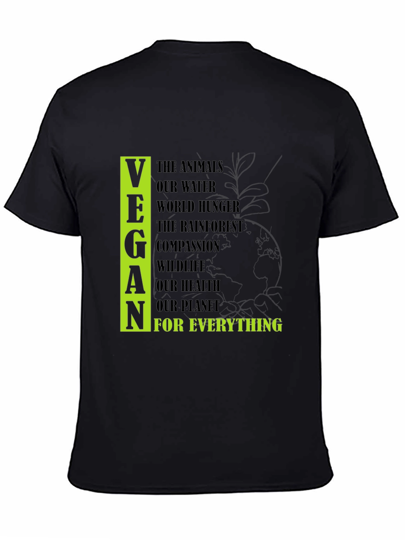 Vegan Cause Black T-Shirt