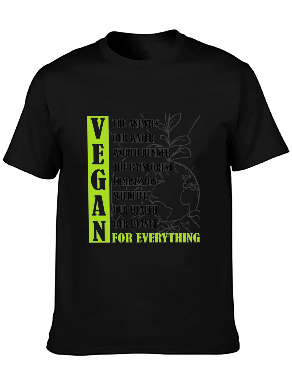 Vegan Cause Black T-Shirt