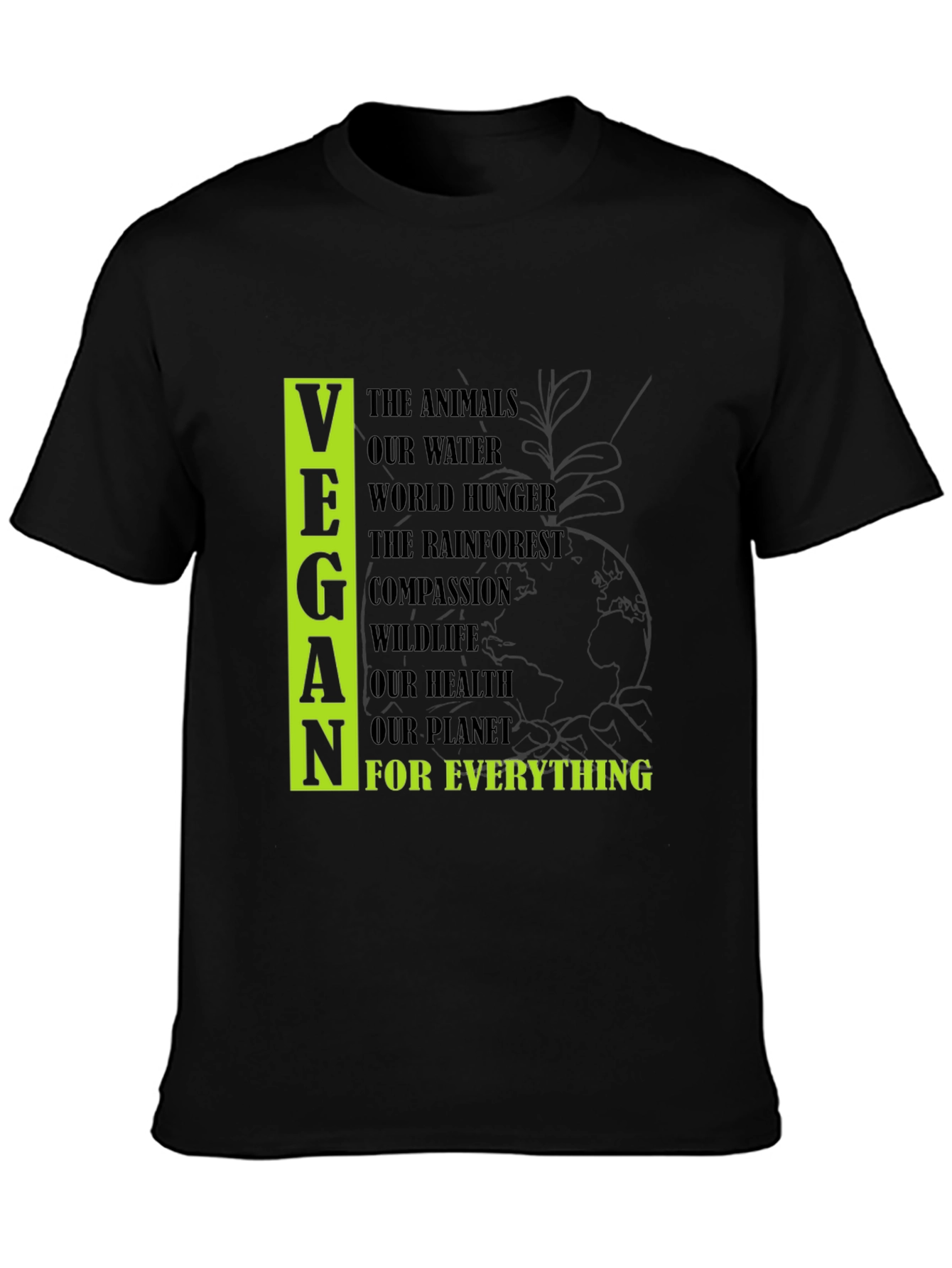 Vegan Cause Black T-Shirt