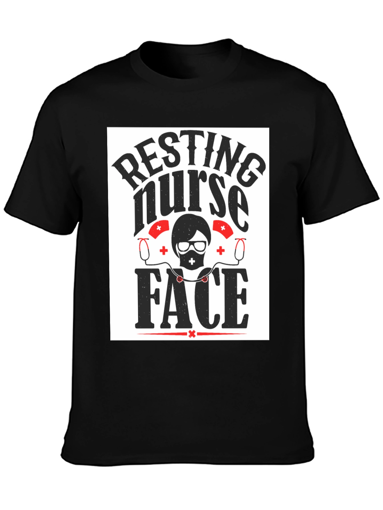 Resting Nurse Face Graphic Tee