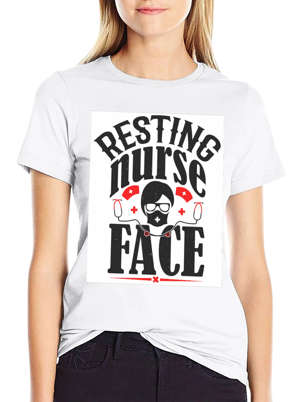 Resting Nurse Face Graphic Tee