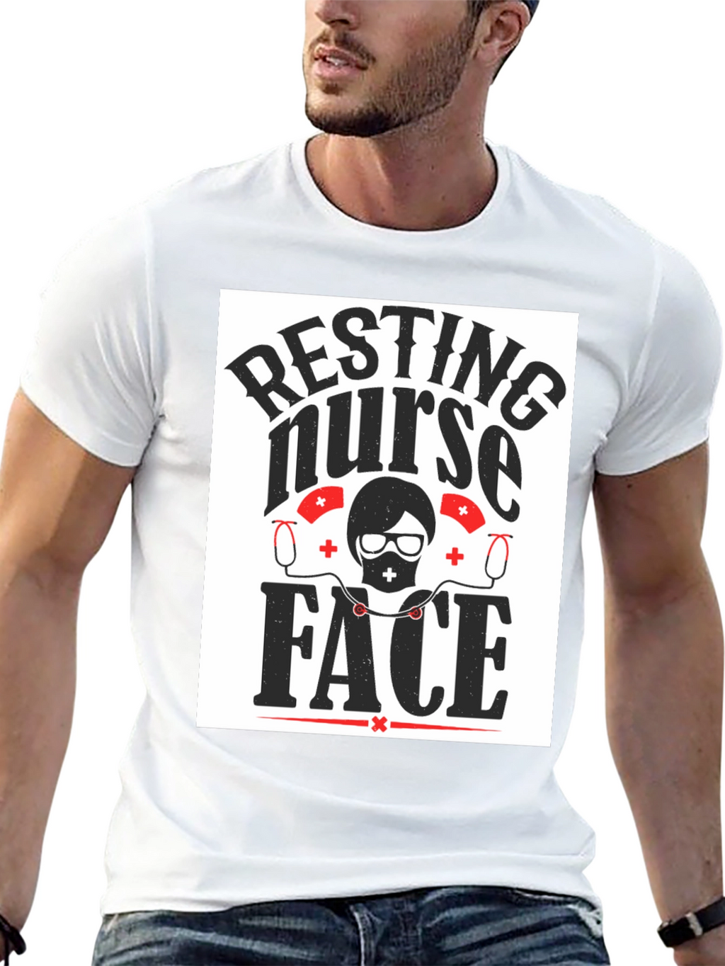 Resting Nurse Face Graphic Tee