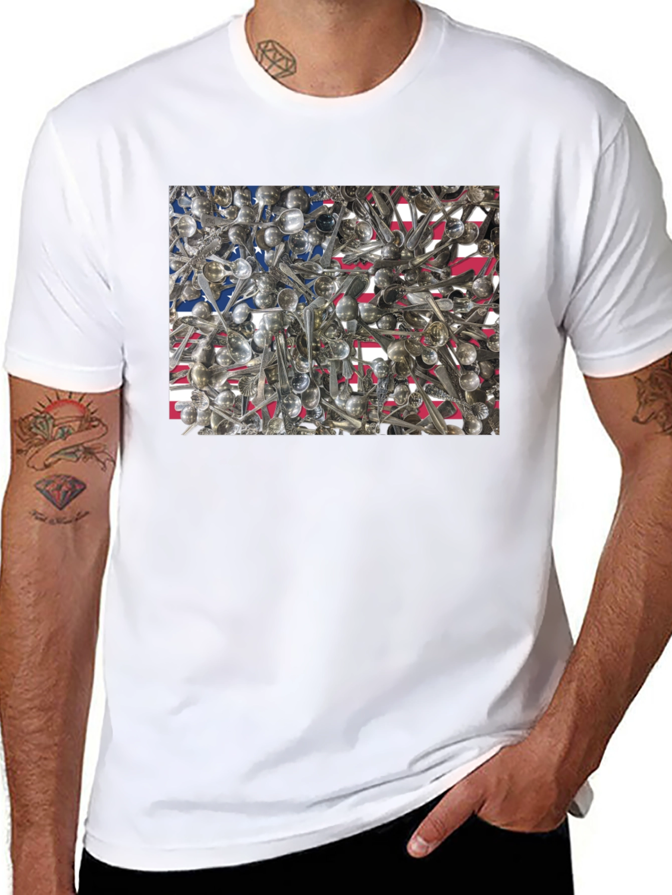 Spoons USA Flag T-Shirt